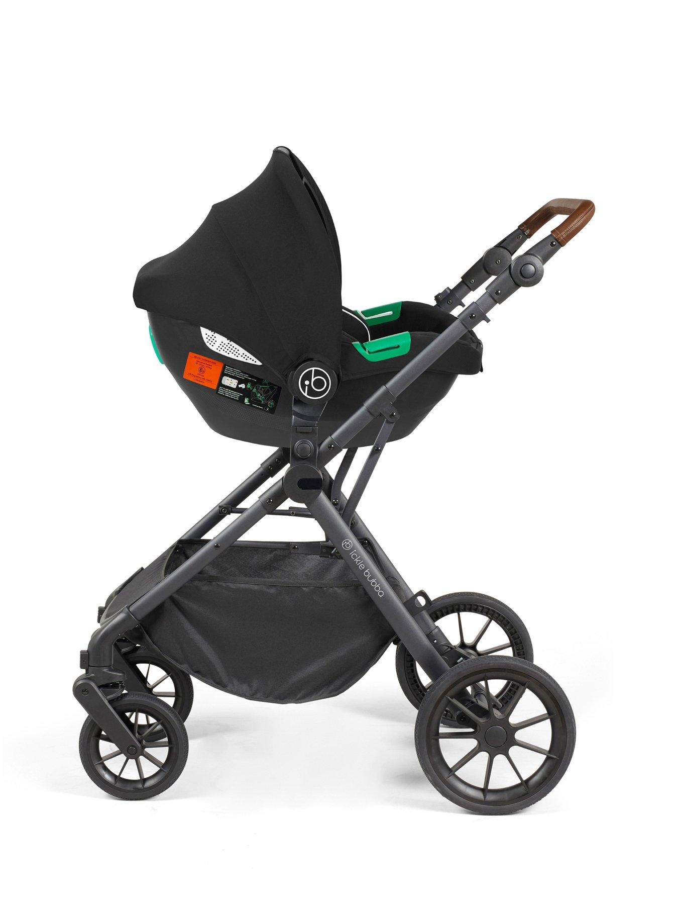 Image 5 of 6 of Ickle Bubba Cosmo All-in-One i-Size Travel System with Cirrus Car Seat & ISOFIX Base - Gunmetal / Desert / Tan
