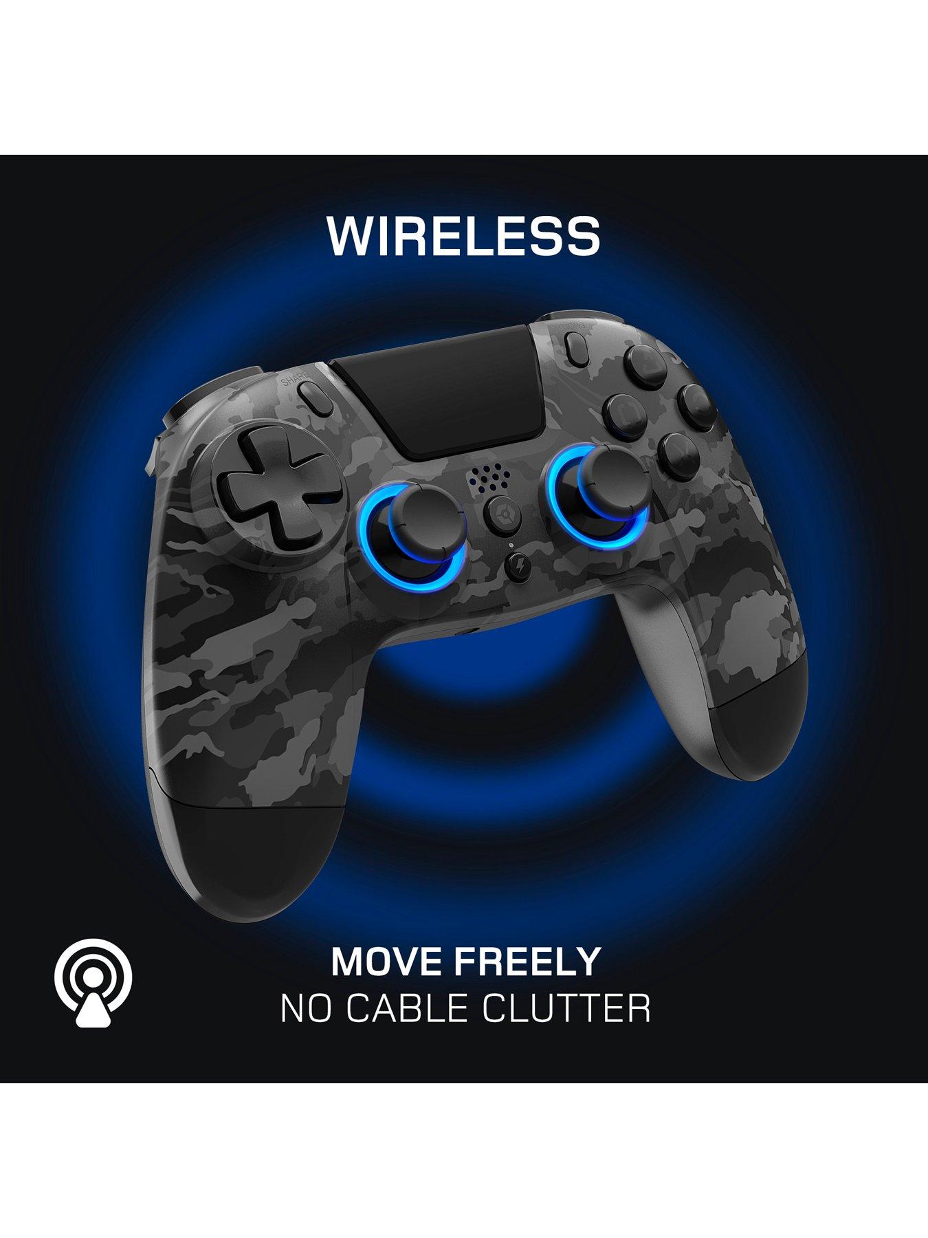 Image 2 of 7 of Gioteck VX4 Wireless RGB Controller for PS4, PC - Dark Camo