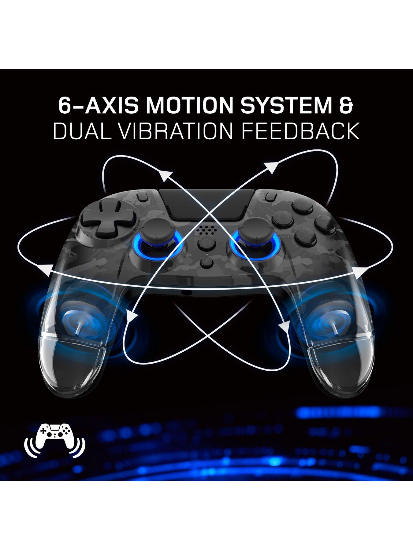 Image 4 of 7 of Gioteck VX4 Wireless RGB Controller for PS4, PC - Dark Camo