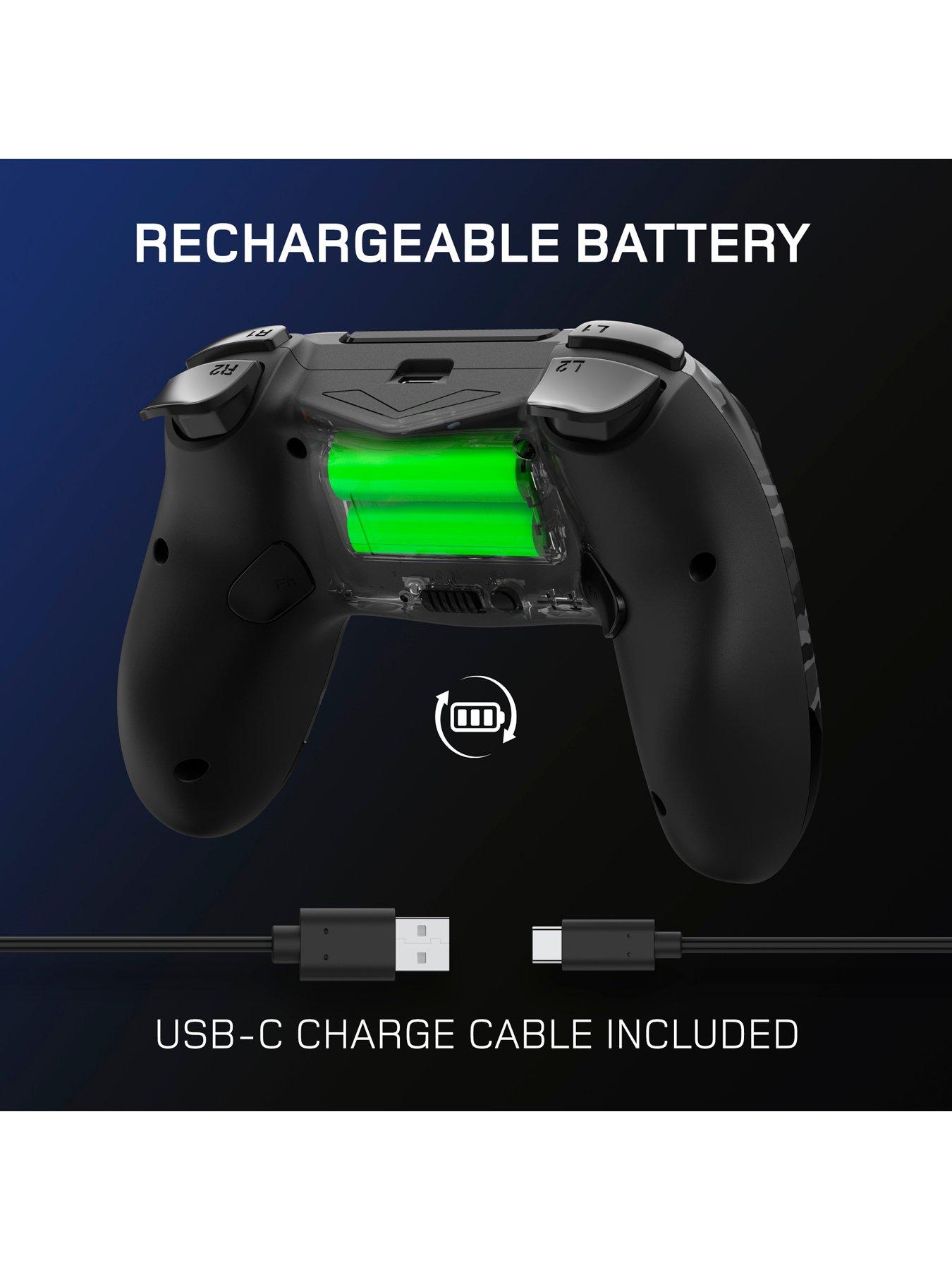 Image 5 of 7 of Gioteck VX4 Wireless RGB Controller for PS4, PC - Dark Camo