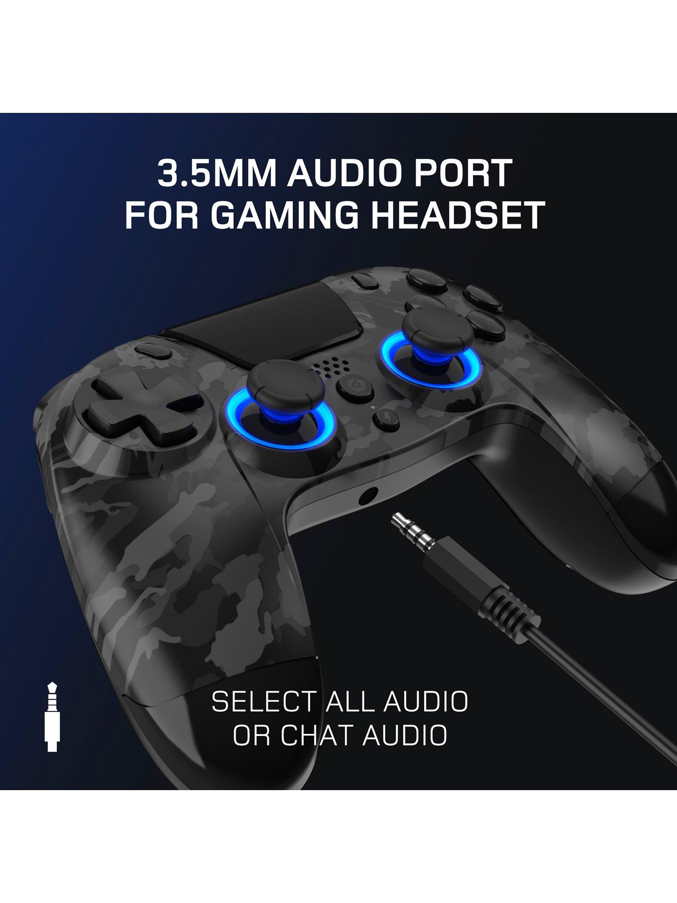 Image 6 of 7 of Gioteck VX4 Wireless RGB Controller for PS4, PC - Dark Camo