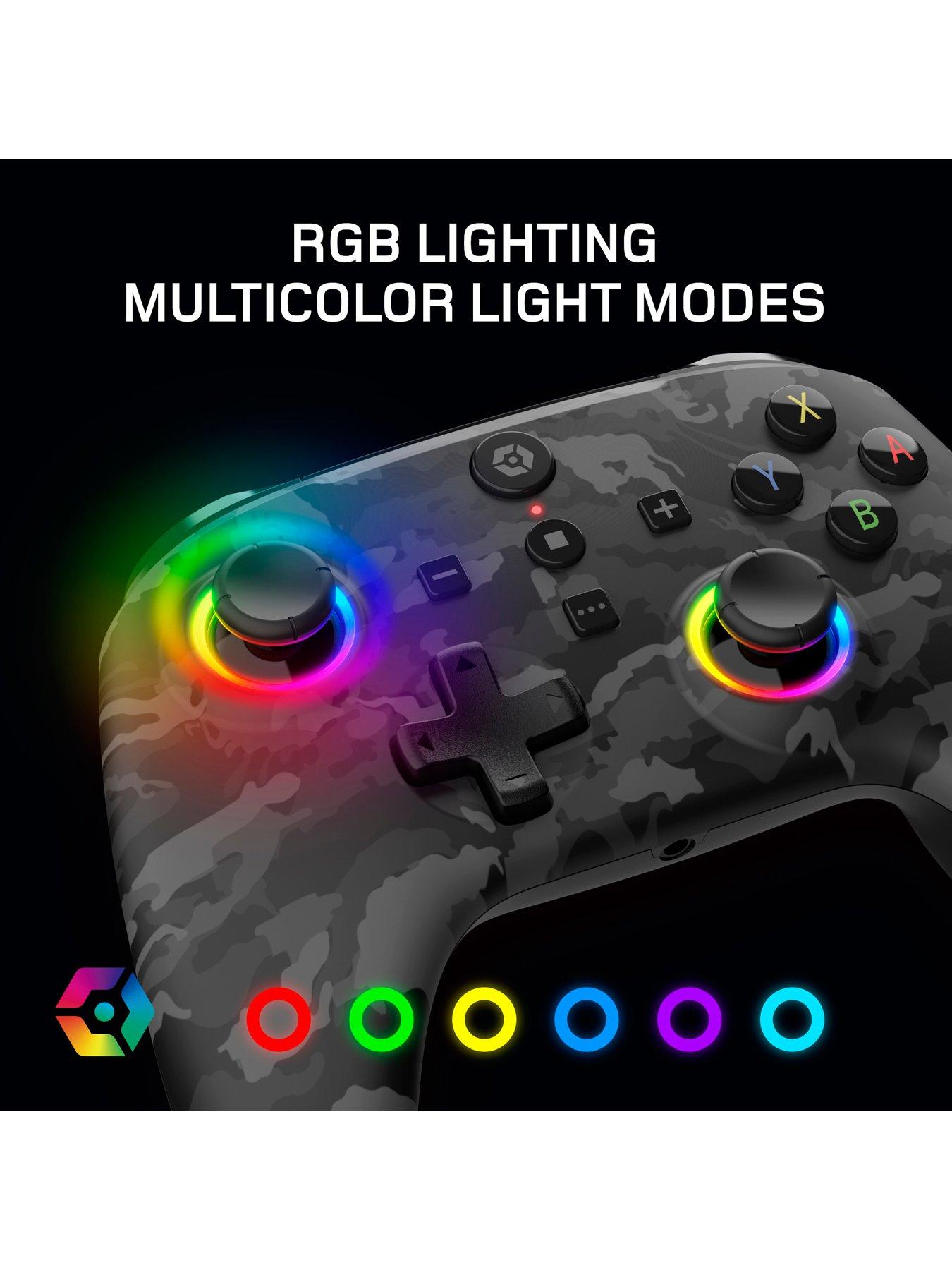 Image 2 of 7 of Gioteck WX-5+ WLess RGB CONT NSW 2/1 DARK CAMO