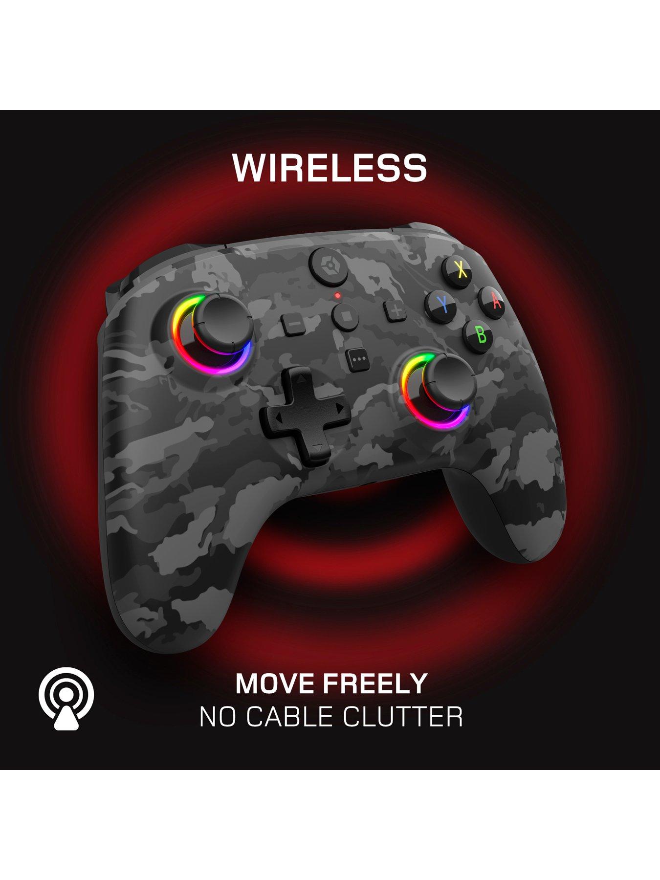 Image 3 of 7 of Gioteck WX-5+ WLess RGB CONT NSW 2/1 DARK CAMO