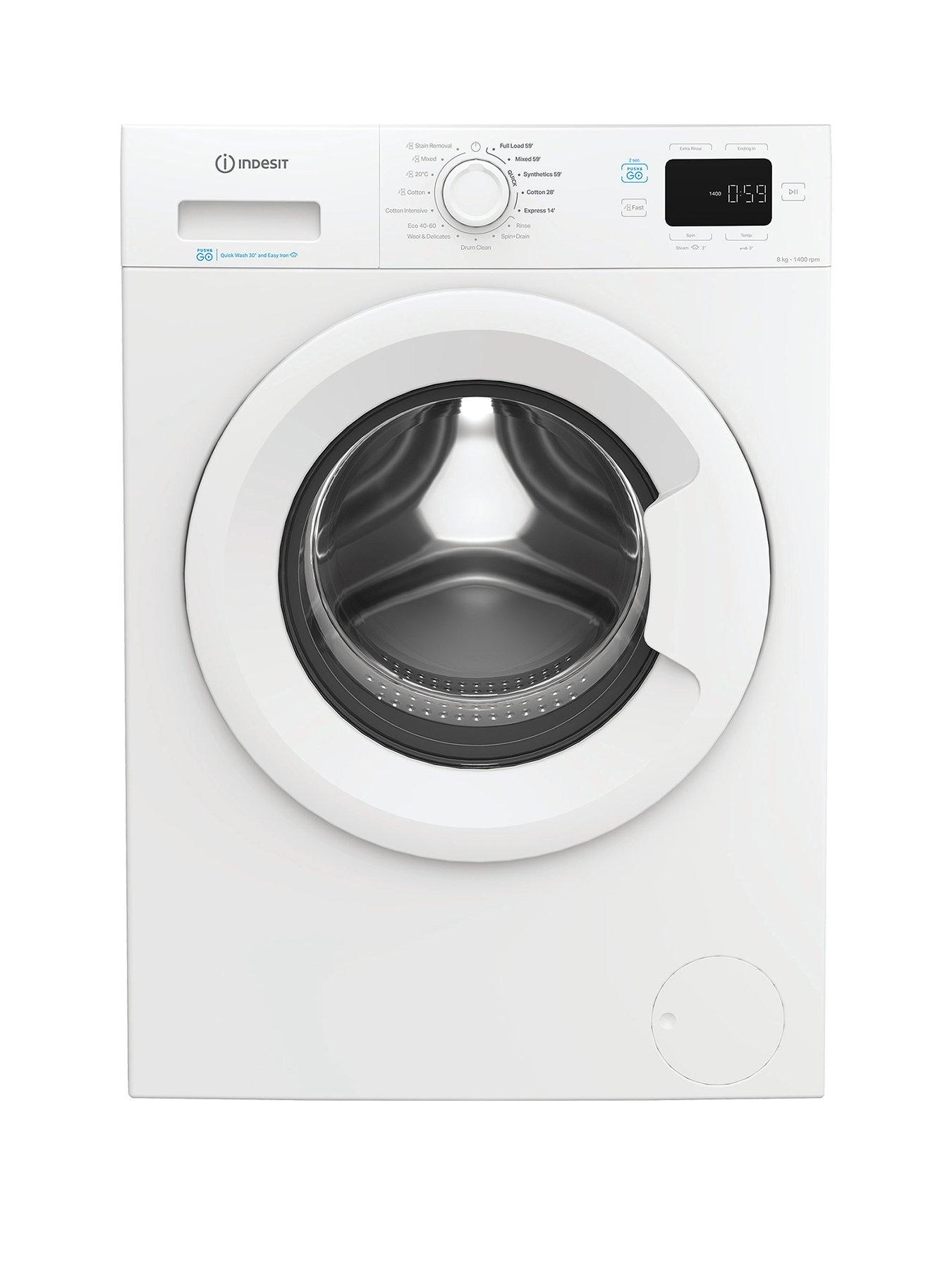 undefined Indesit Push&Go IP 846 PUSH&GO UK 8KG Washing Machine - White