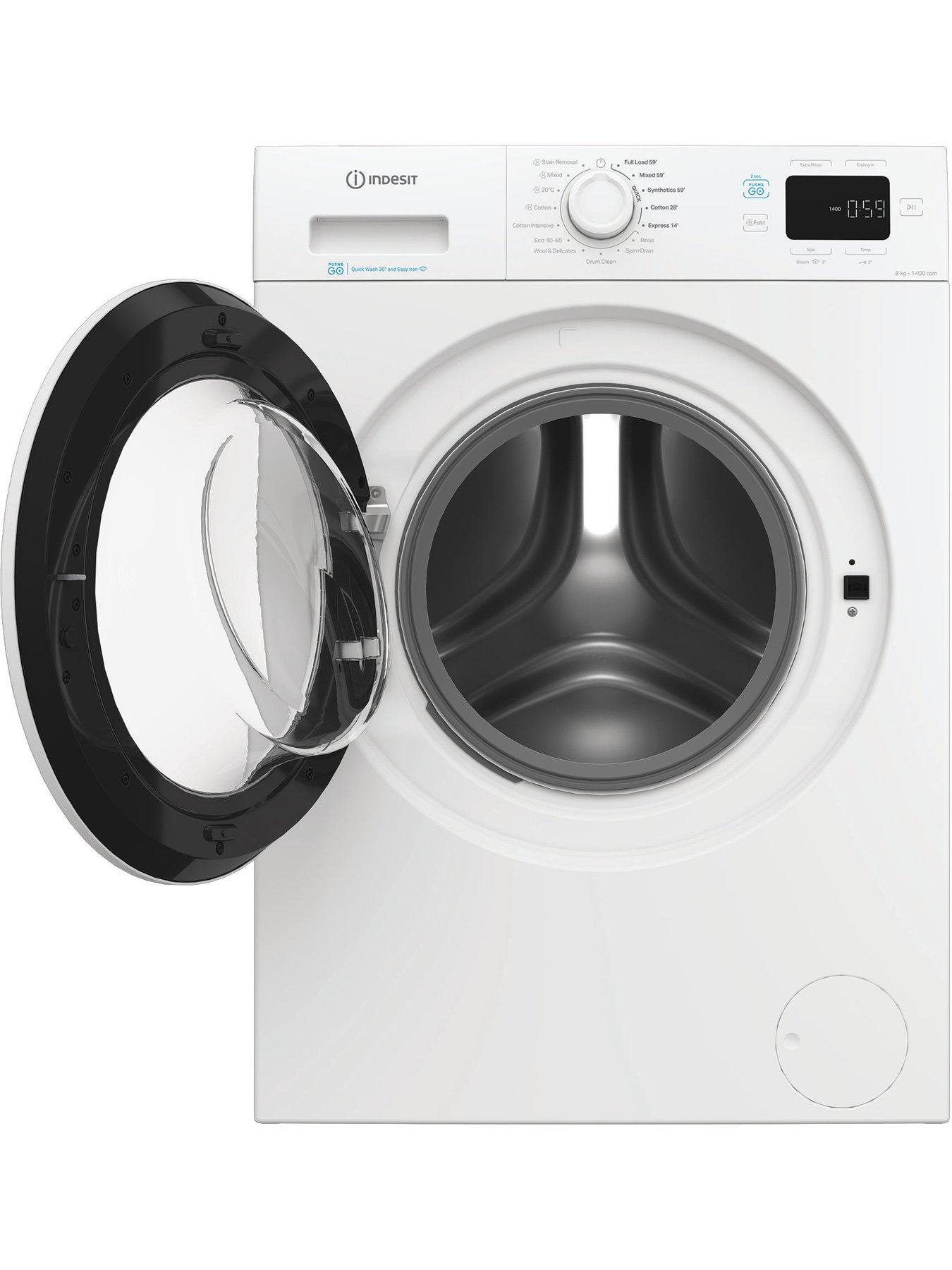 Image 2 of 5 of Indesit Indesit Push&Go IP 846 PUSH&GO UK 8KG Washing Machine - White