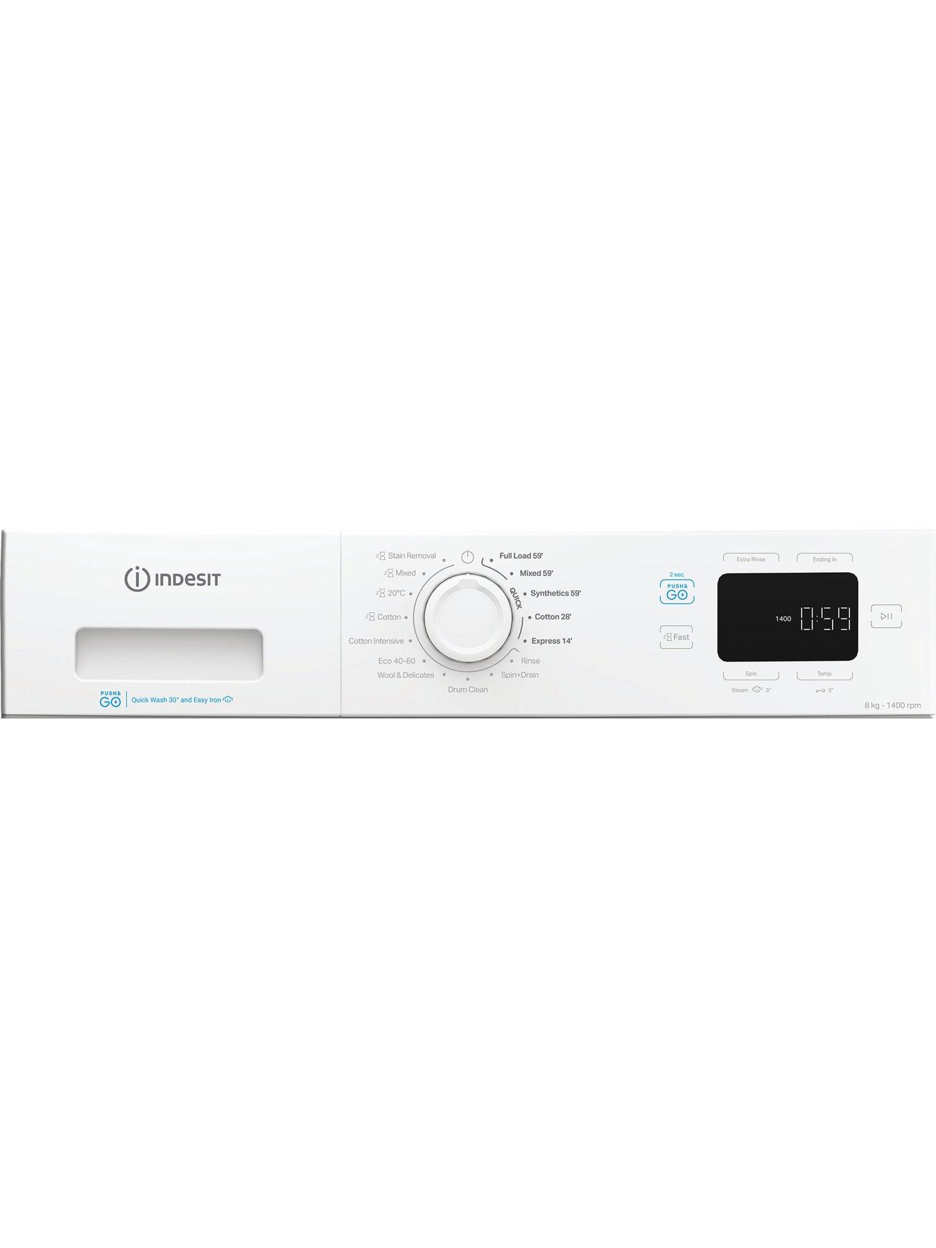 Image 5 of 5 of Indesit Indesit Push&Go IP 846 PUSH&GO UK 8KG Washing Machine - White