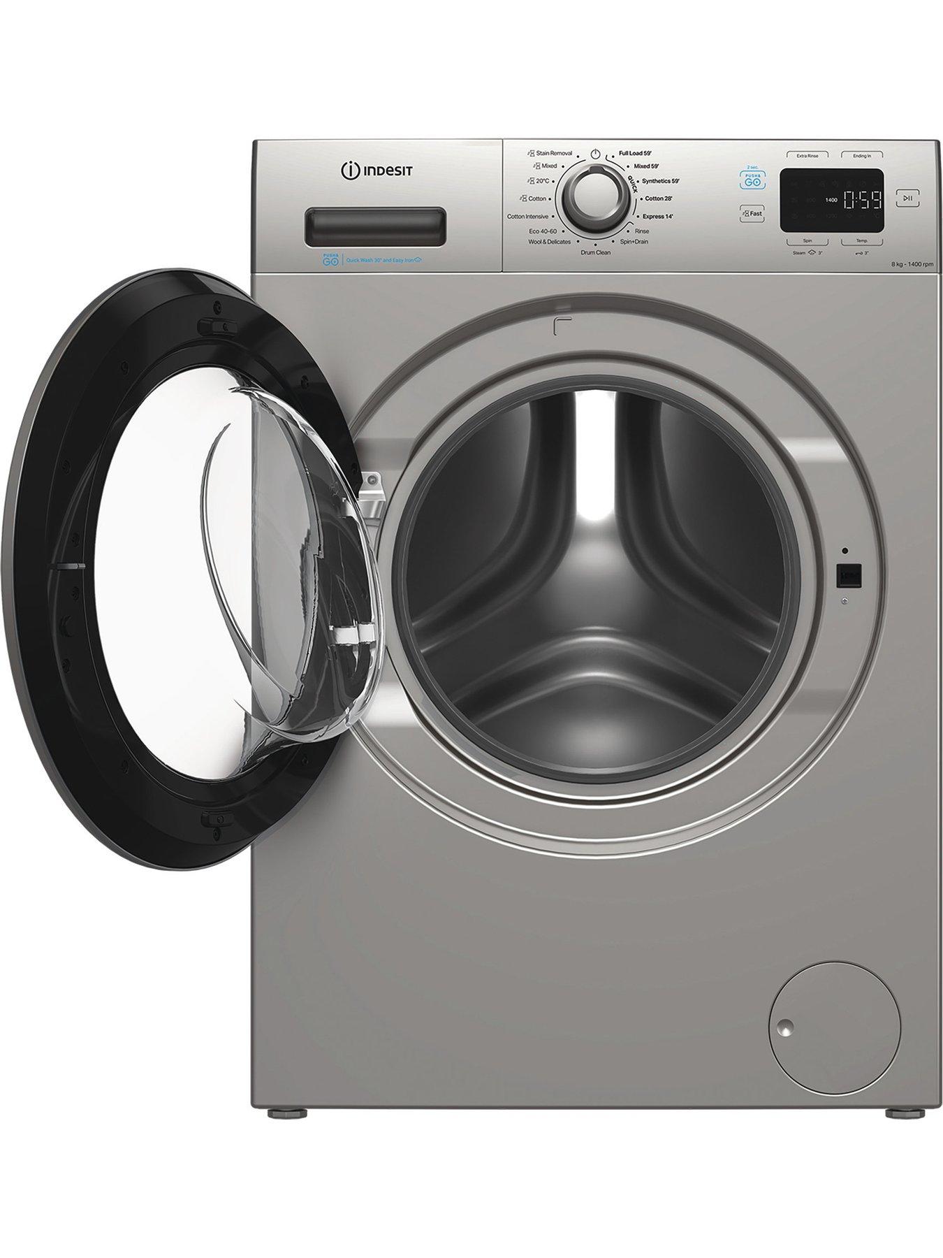 Image 2 of 6 of Indesit Indesit Push&Go IP 846S PUSH&GO UK 8KG Washing Machine - Silver