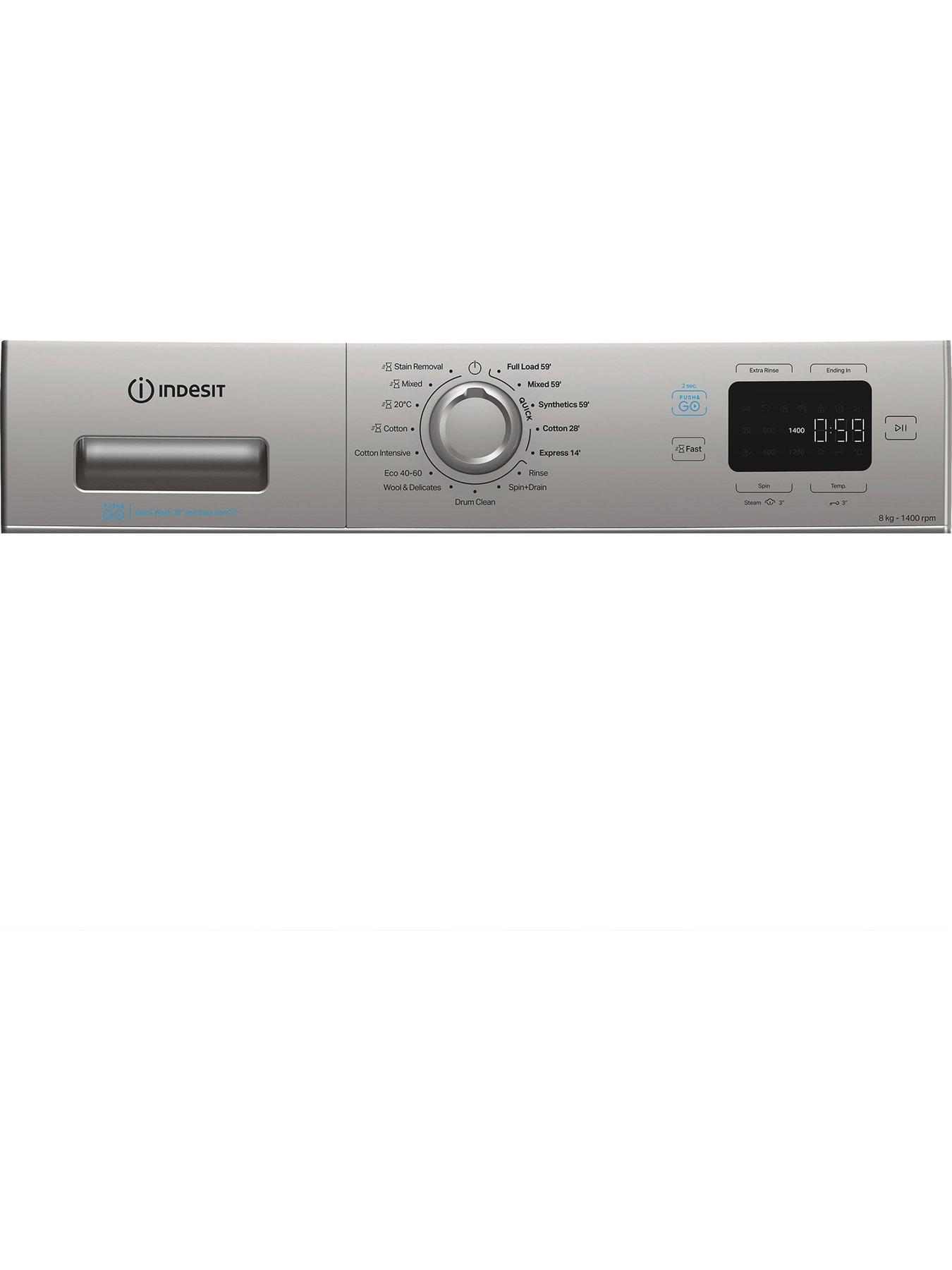 Image 6 of 6 of Indesit Indesit Push&Go IP 846S PUSH&GO UK 8KG Washing Machine - Silver