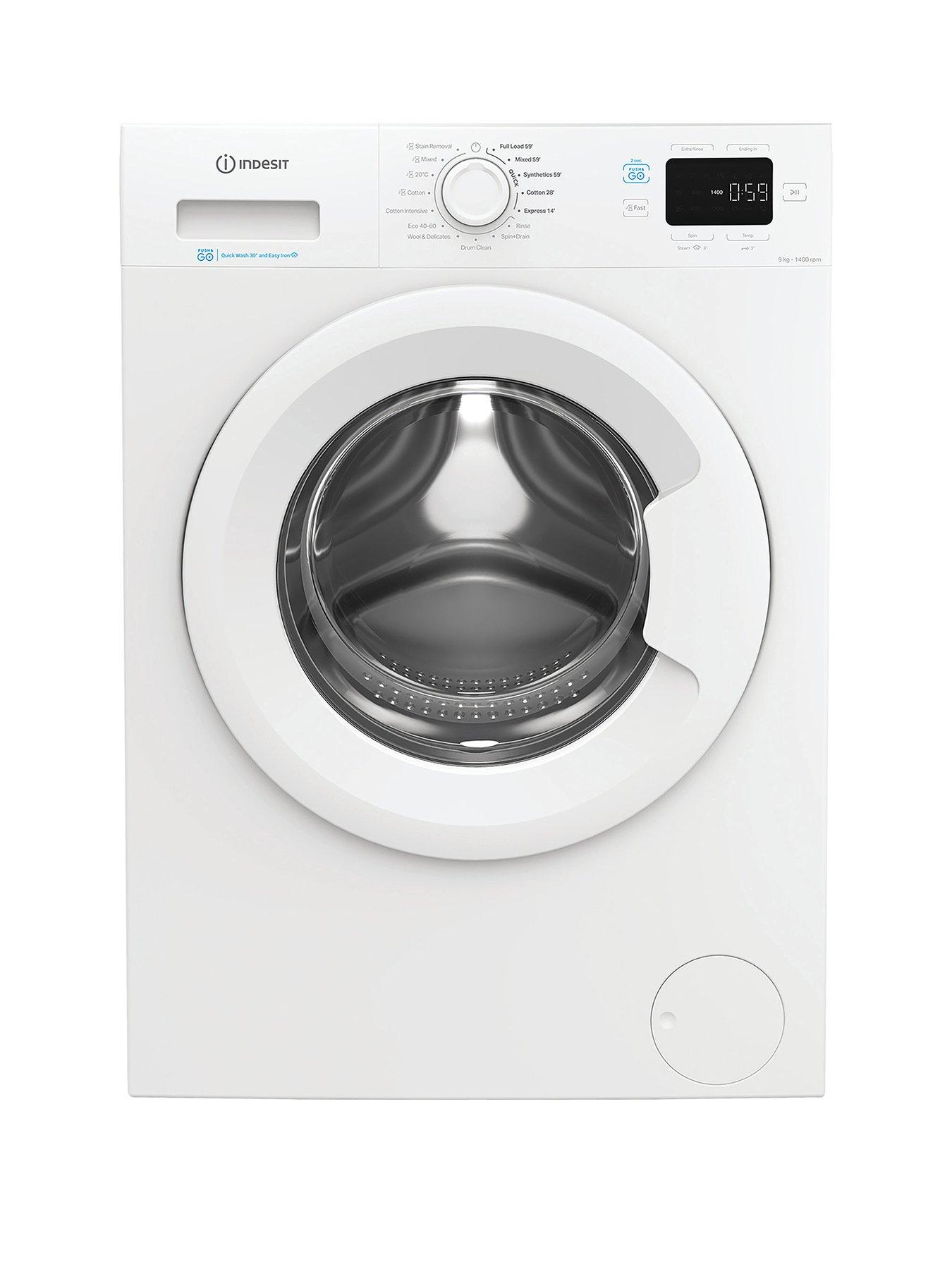 Image 1 of 6 of Indesit Indesit Push&Go IP 946 PUSH&GO UK 9KG Washing Machine - White