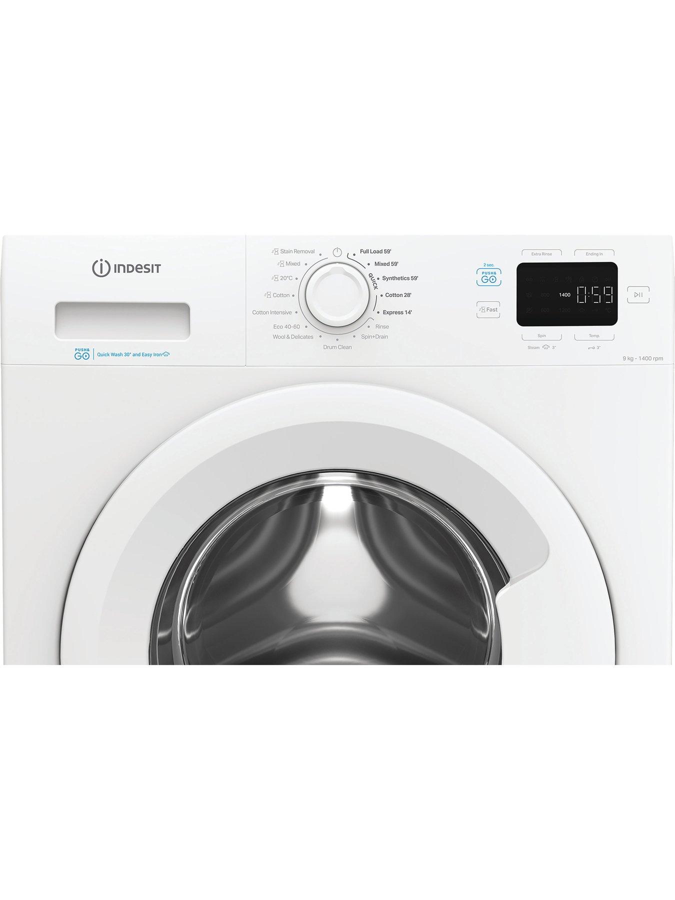 Image 4 of 6 of Indesit Indesit Push&Go IP 946 PUSH&GO UK 9KG Washing Machine - White