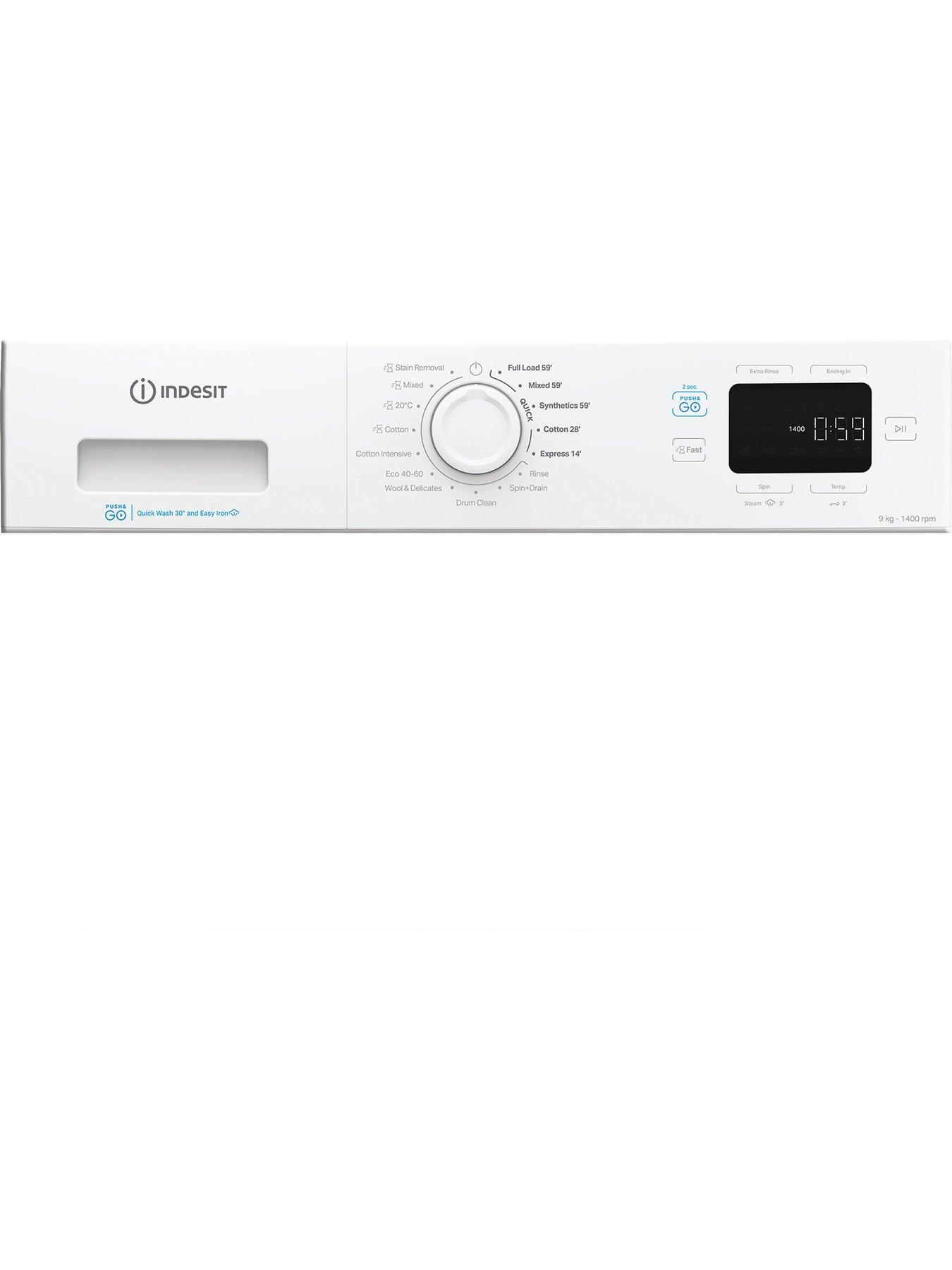 Image 6 of 6 of Indesit Indesit Push&Go IP 946 PUSH&GO UK 9KG Washing Machine - White