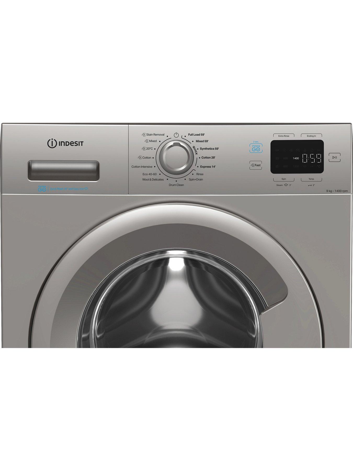 Image 4 of 5 of Indesit Indesit Push&Go IP 946S PUSH&GO UK 9KG Washing Machine - Silver