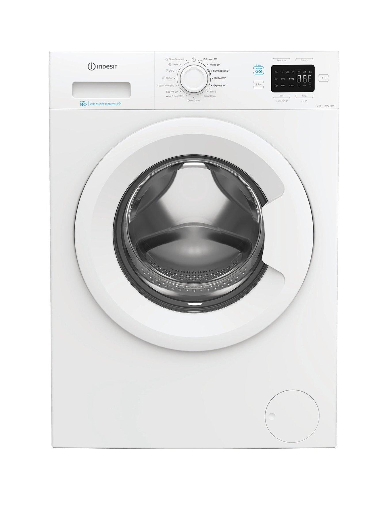 undefined Indesit Push&Go IP 1046 PUSH&GO UK 10KG Washing Machine - White