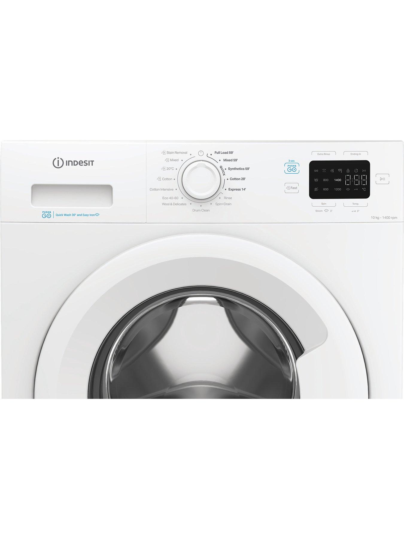 Image 4 of 5 of Indesit Indesit Push&Go IP 1046 PUSH&GO UK 10KG Washing Machine - White