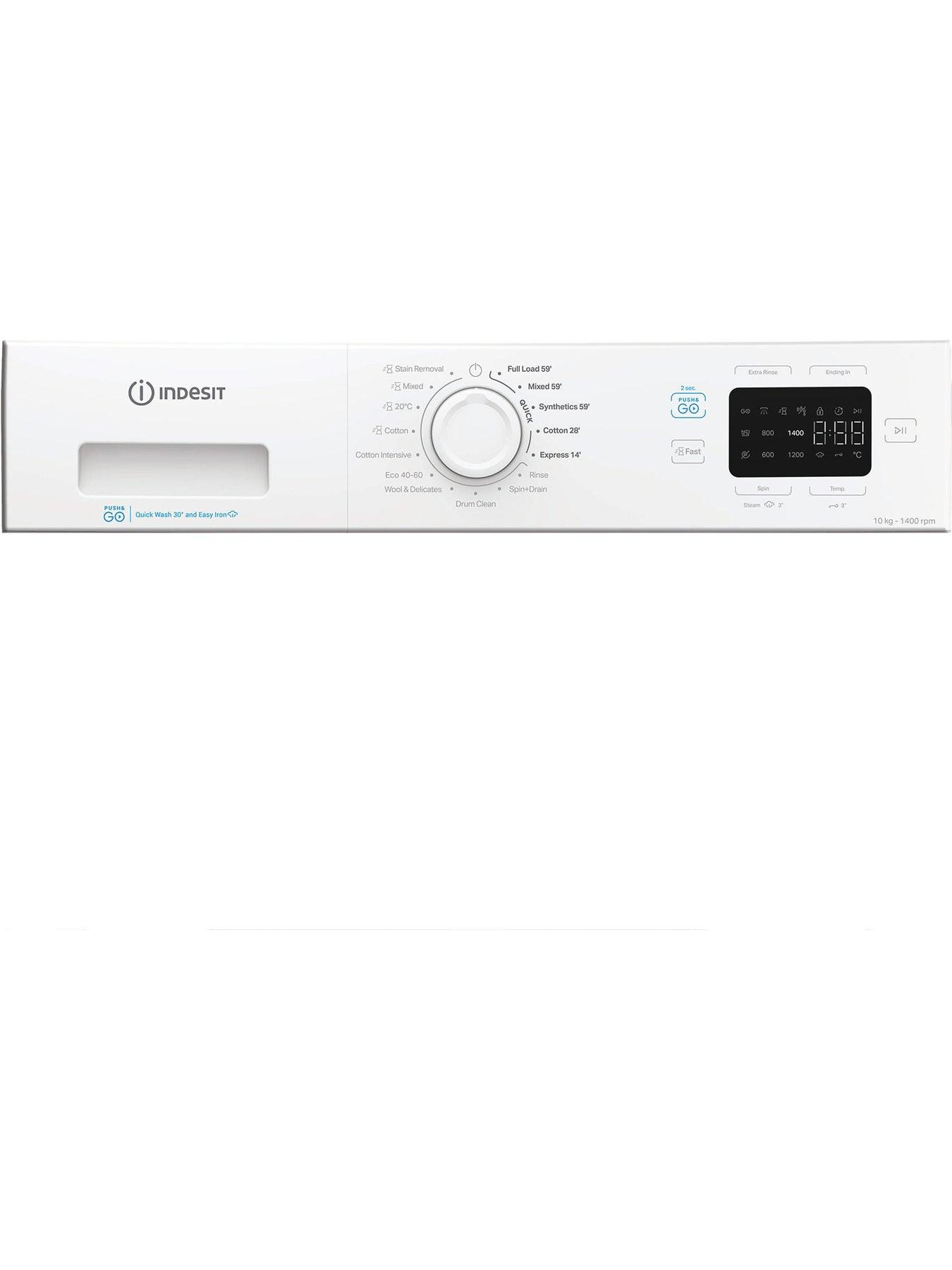 Image 5 of 5 of Indesit Indesit Push&Go IP 1046 PUSH&GO UK 10KG Washing Machine - White