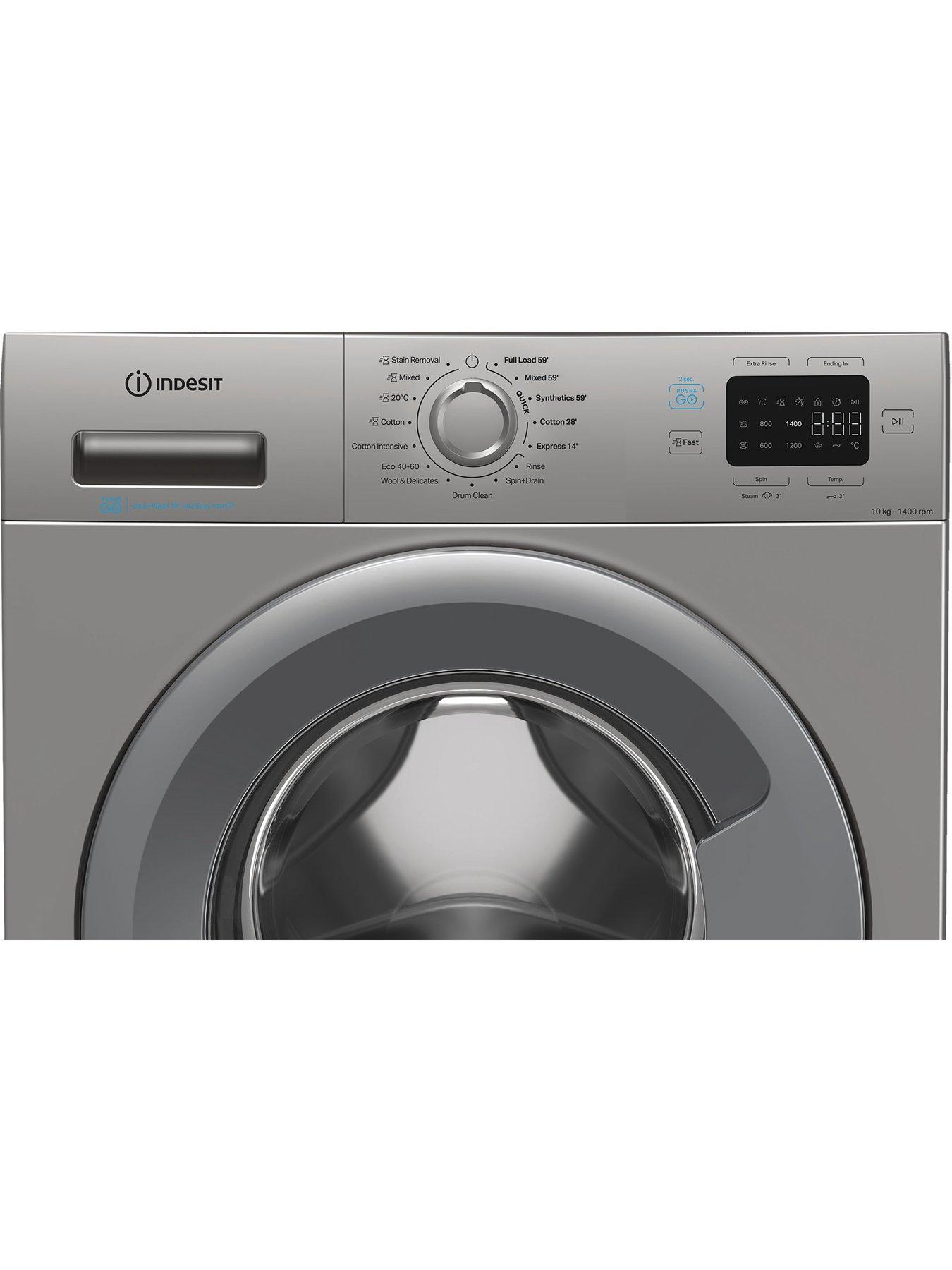 Image 4 of 5 of Indesit Indesit Push&Go IP 1046S PUSH&GO UK 10KG Washing Machine - Silver