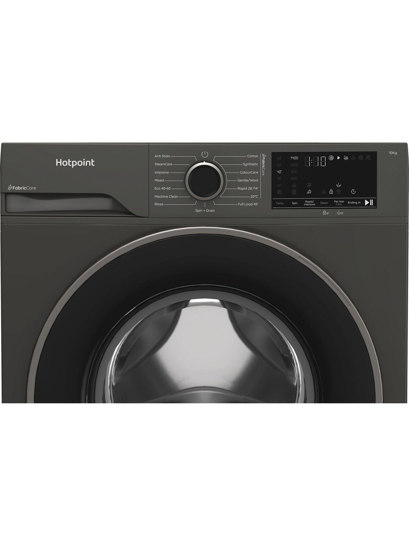 Image 3 of 5 of Hotpoint Fabric Care HB 103G CARE UK 10KG Washing Machine - Manhattan Grey