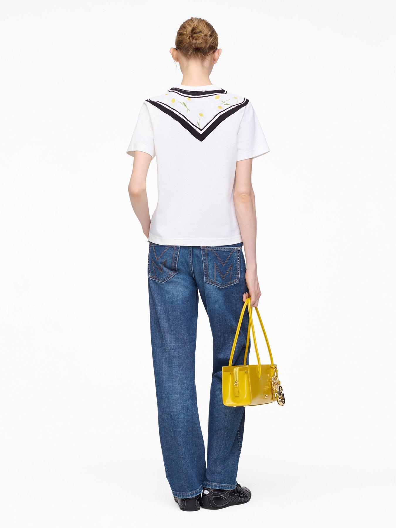  image of marc-jacobs-trompe-loeil-scarf-tee-white