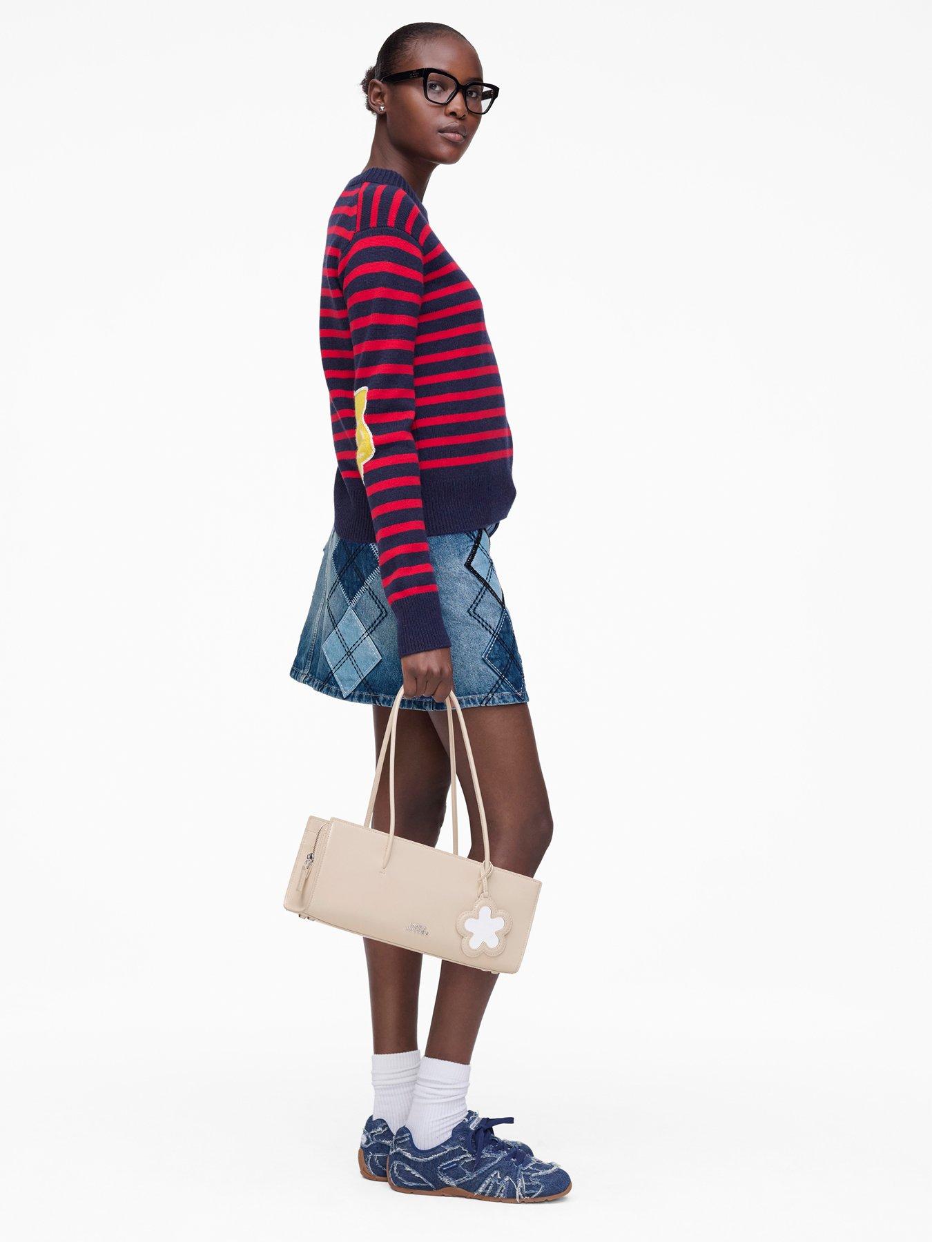  image of marc-jacobs-joy-striped-crewneck-navy
