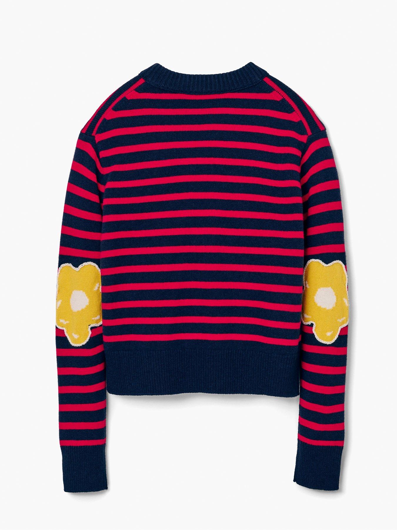  image of marc-jacobs-joy-striped-crewneck-navy