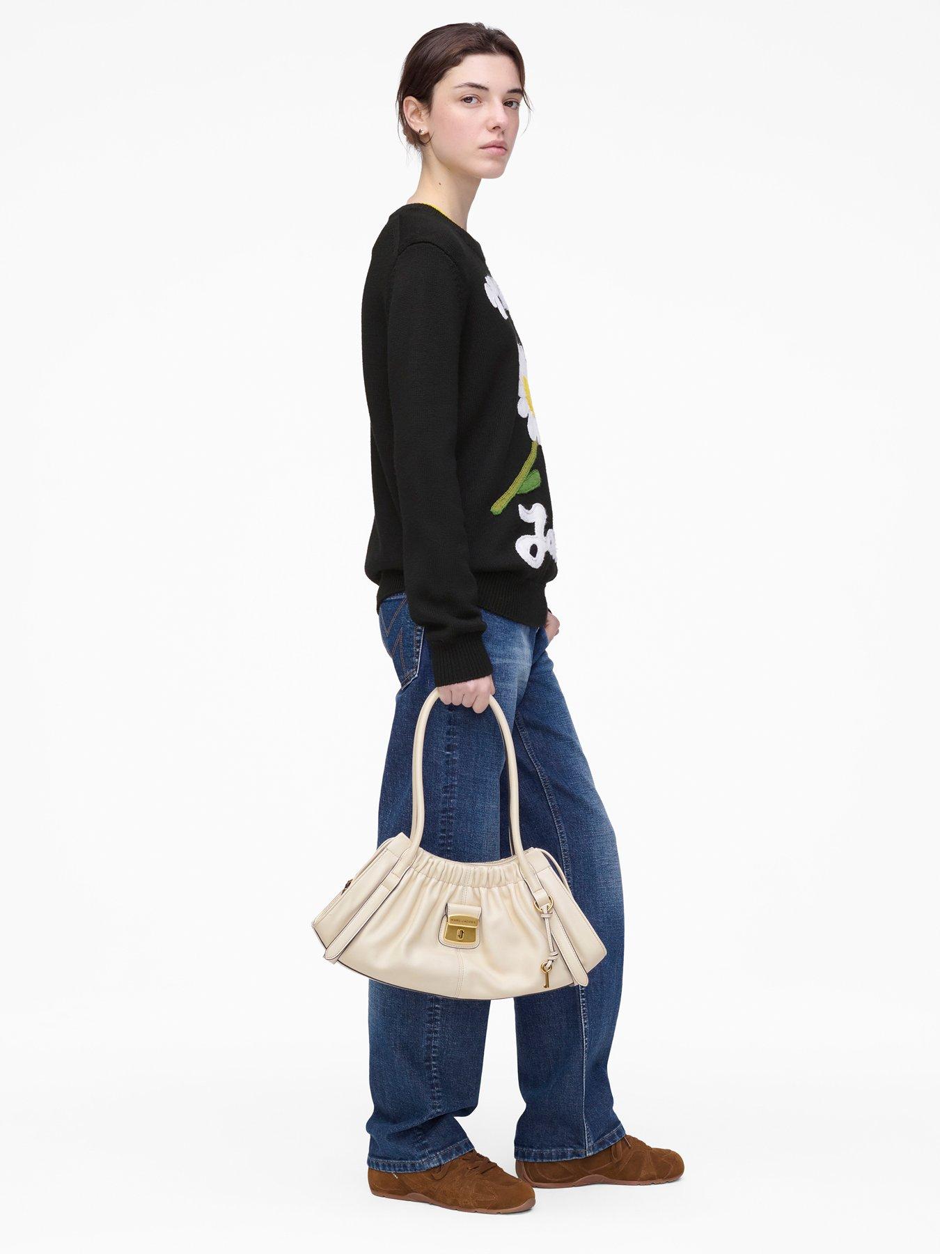  image of marc-jacobs-is-joy-jacquard-crewneck-black