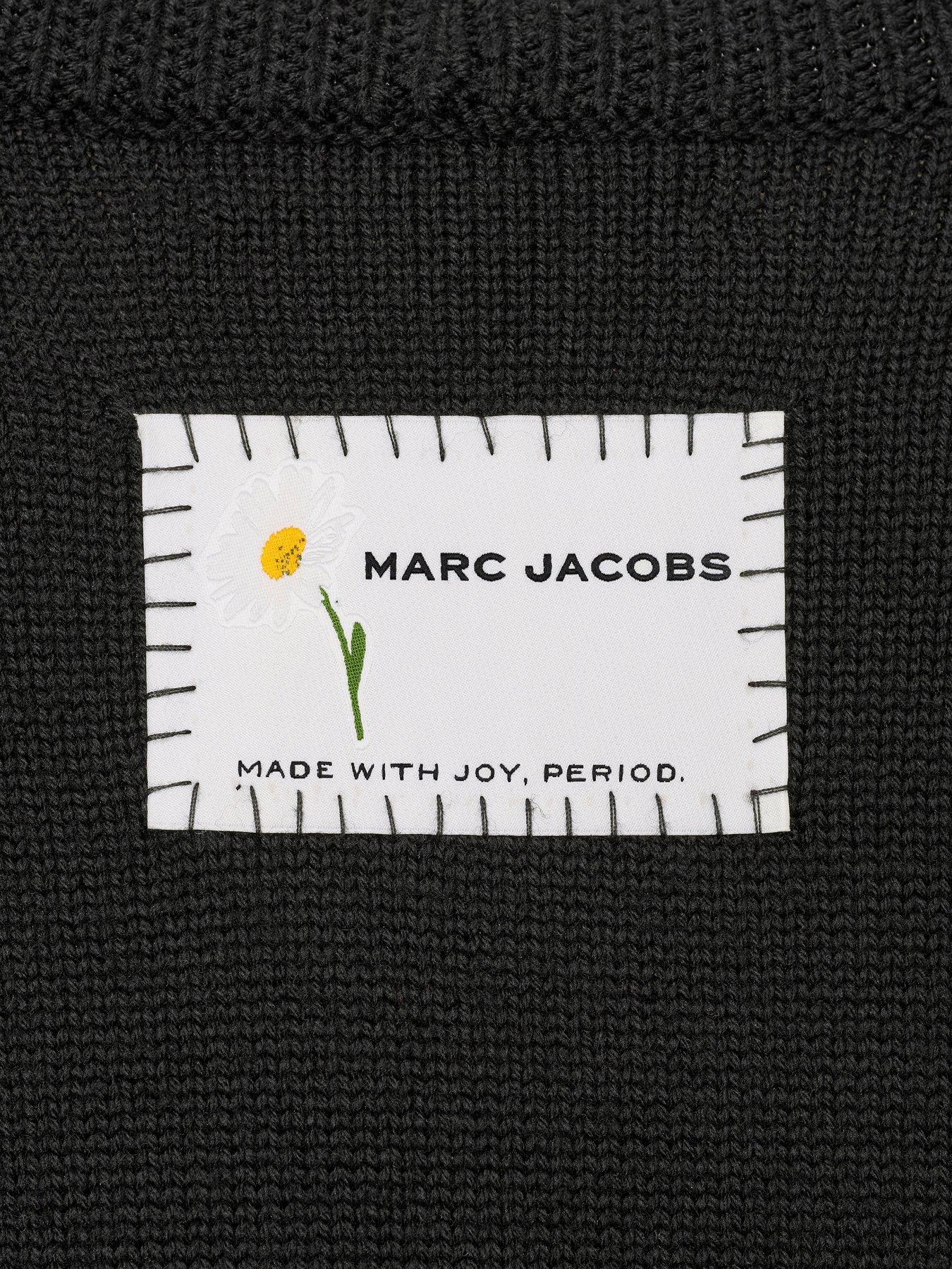  image of marc-jacobs-is-joy-jacquard-crewneck-black