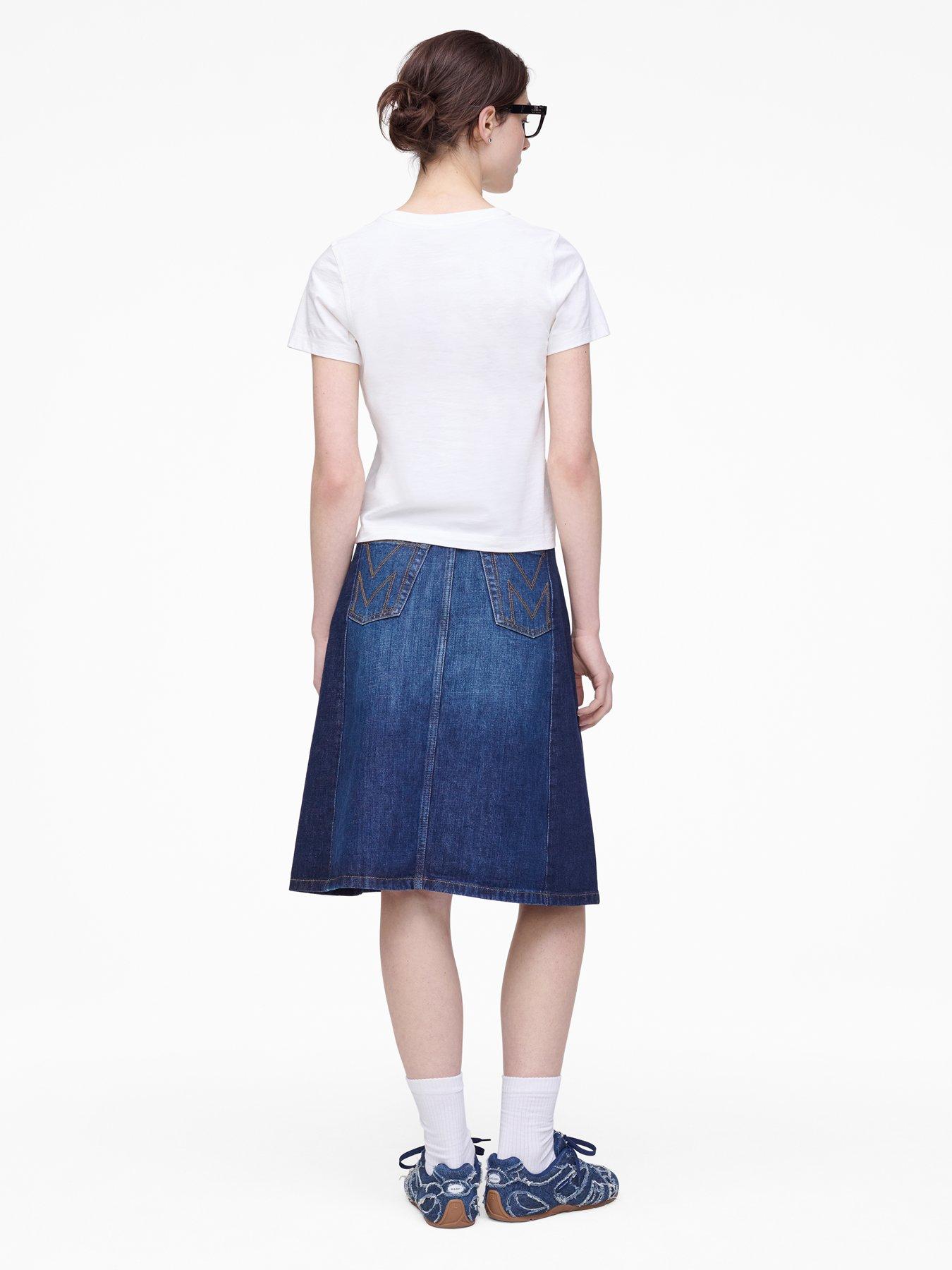 stillFront image of marc-jacobs-daisy-logo-slim-t-shirt-white