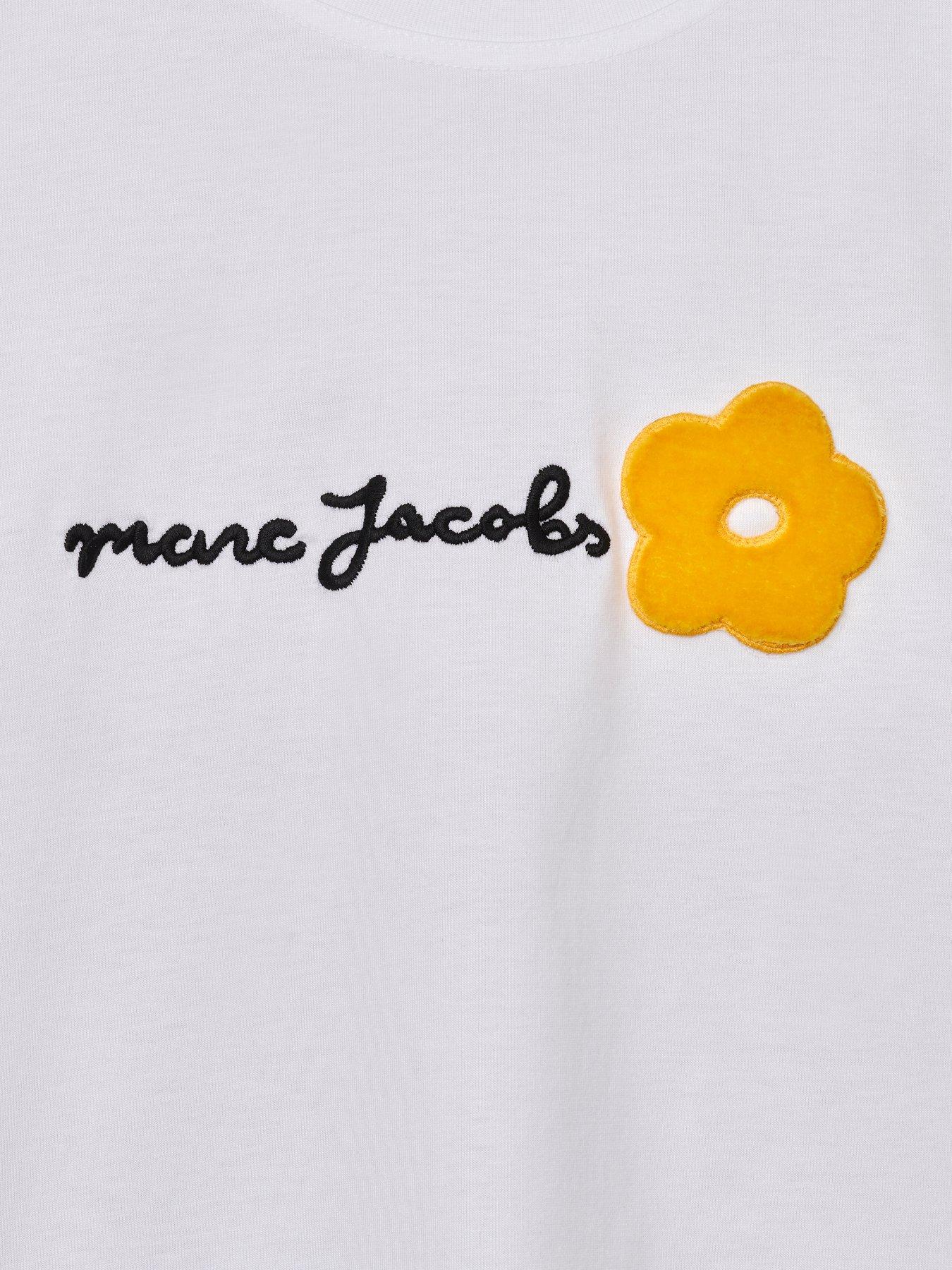  image of marc-jacobs-daisy-logo-slim-t-shirt-white