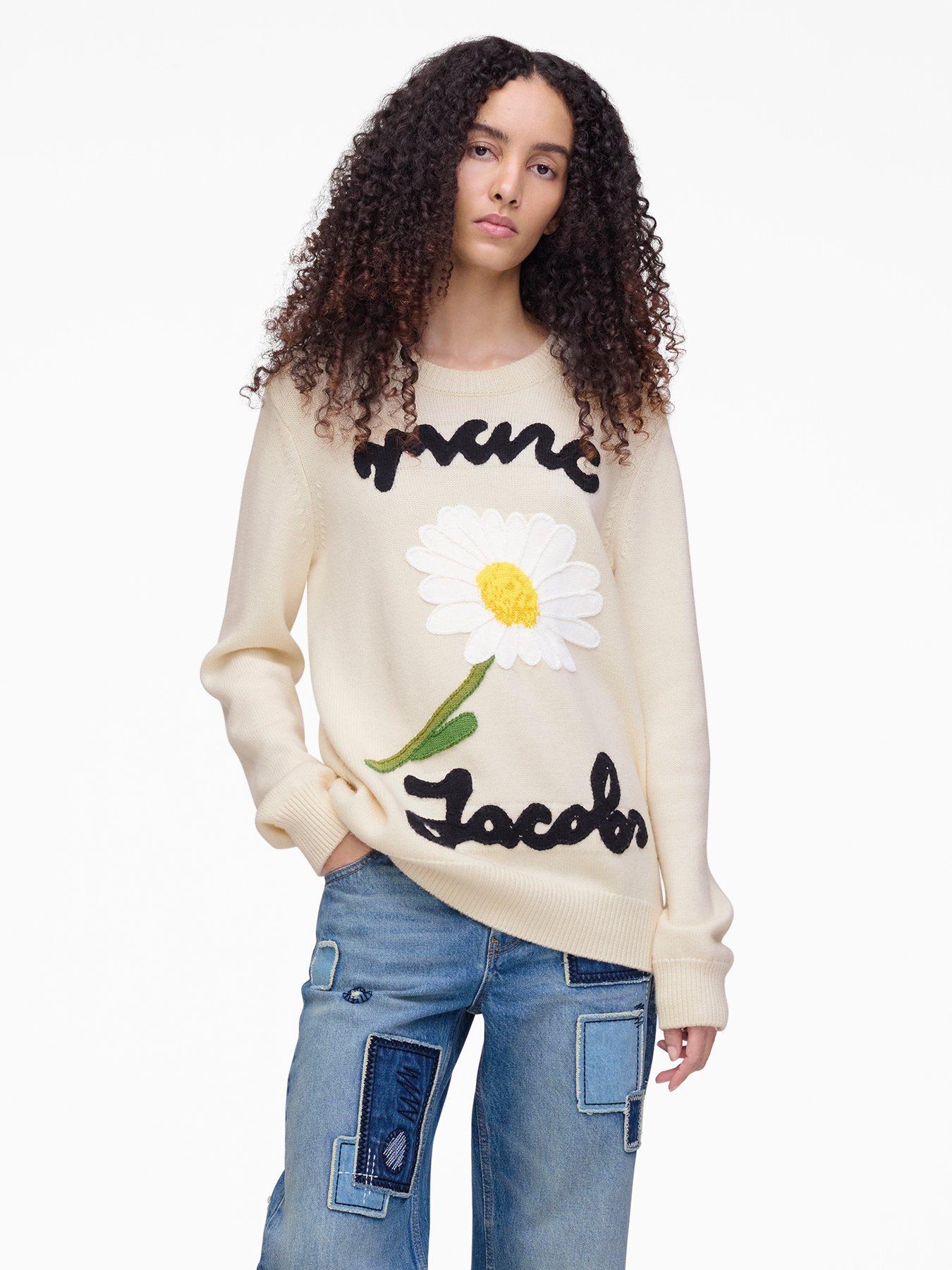 MARC JACOBS Is Joy Jacquard Crewneck - Cream