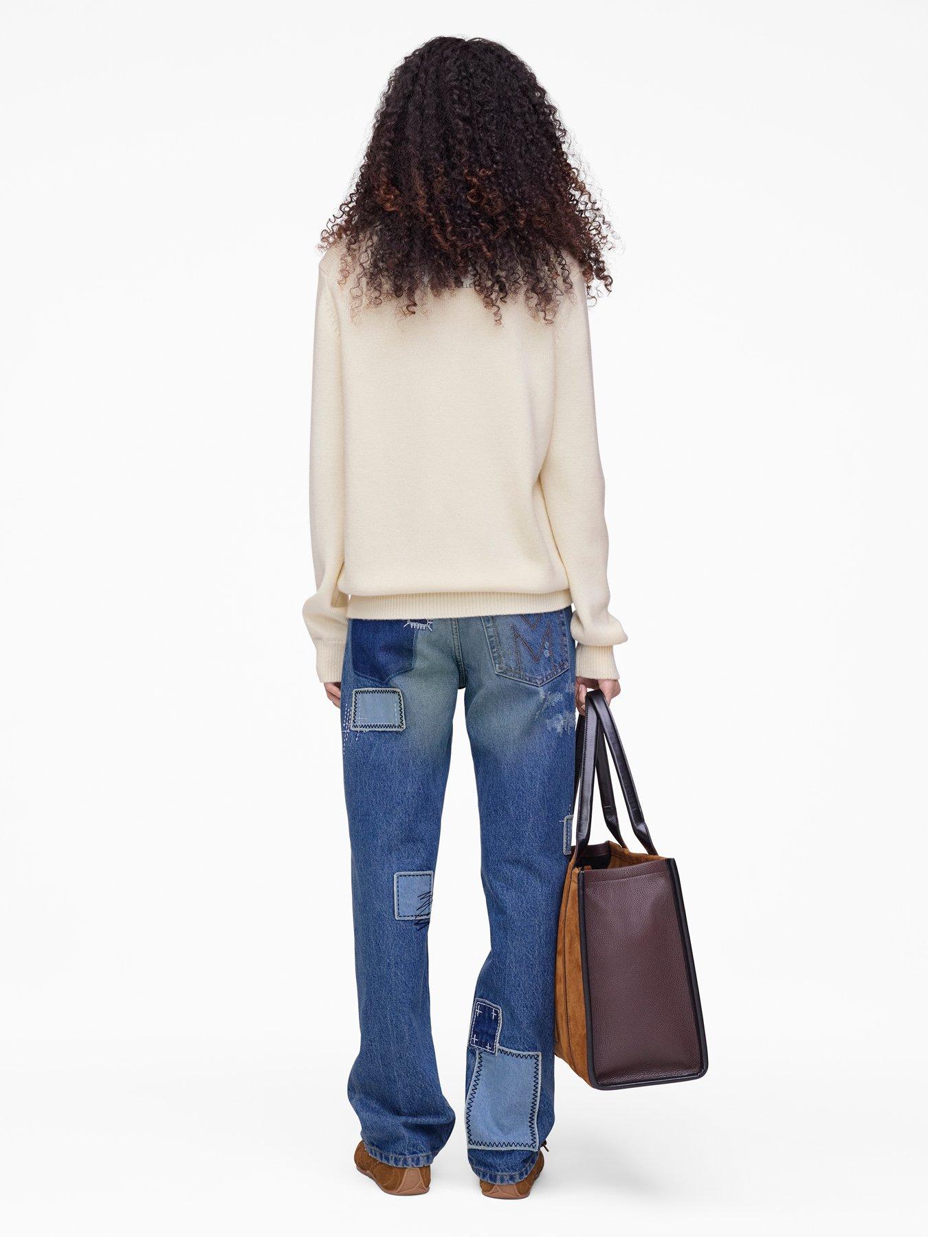  image of marc-jacobs-is-joy-jacquard-crewneck-cream