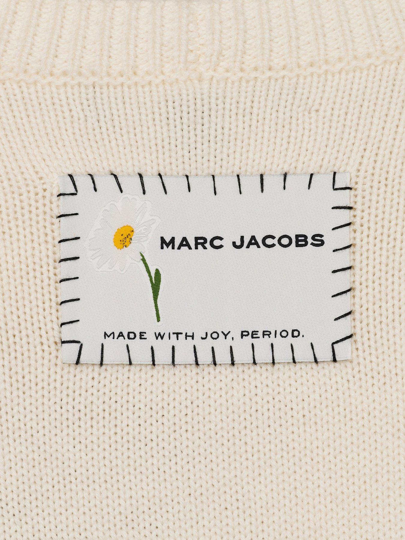  image of marc-jacobs-is-joy-jacquard-crewneck-cream