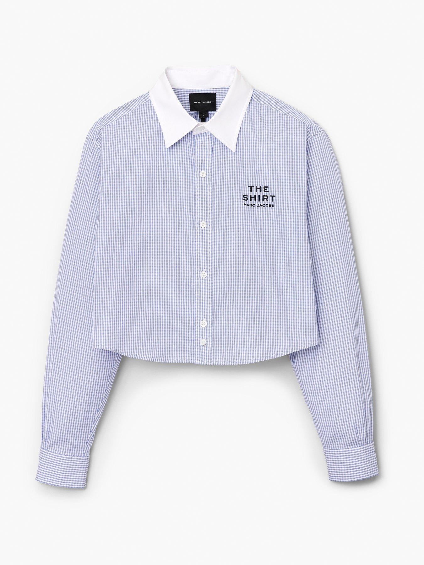  image of marc-jacobs-the-cropped-femme-shirt-blue