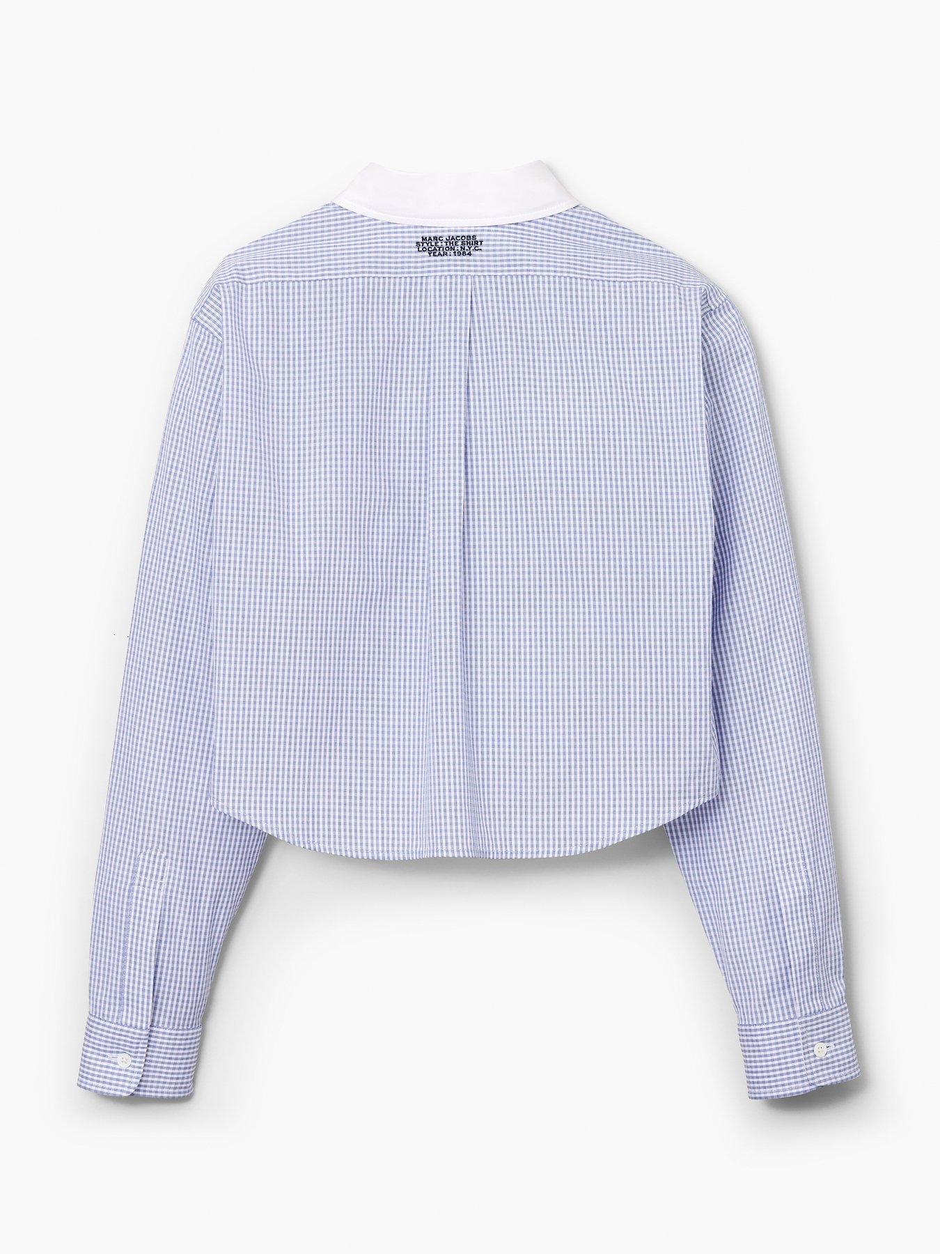  image of marc-jacobs-the-cropped-femme-shirt-blue