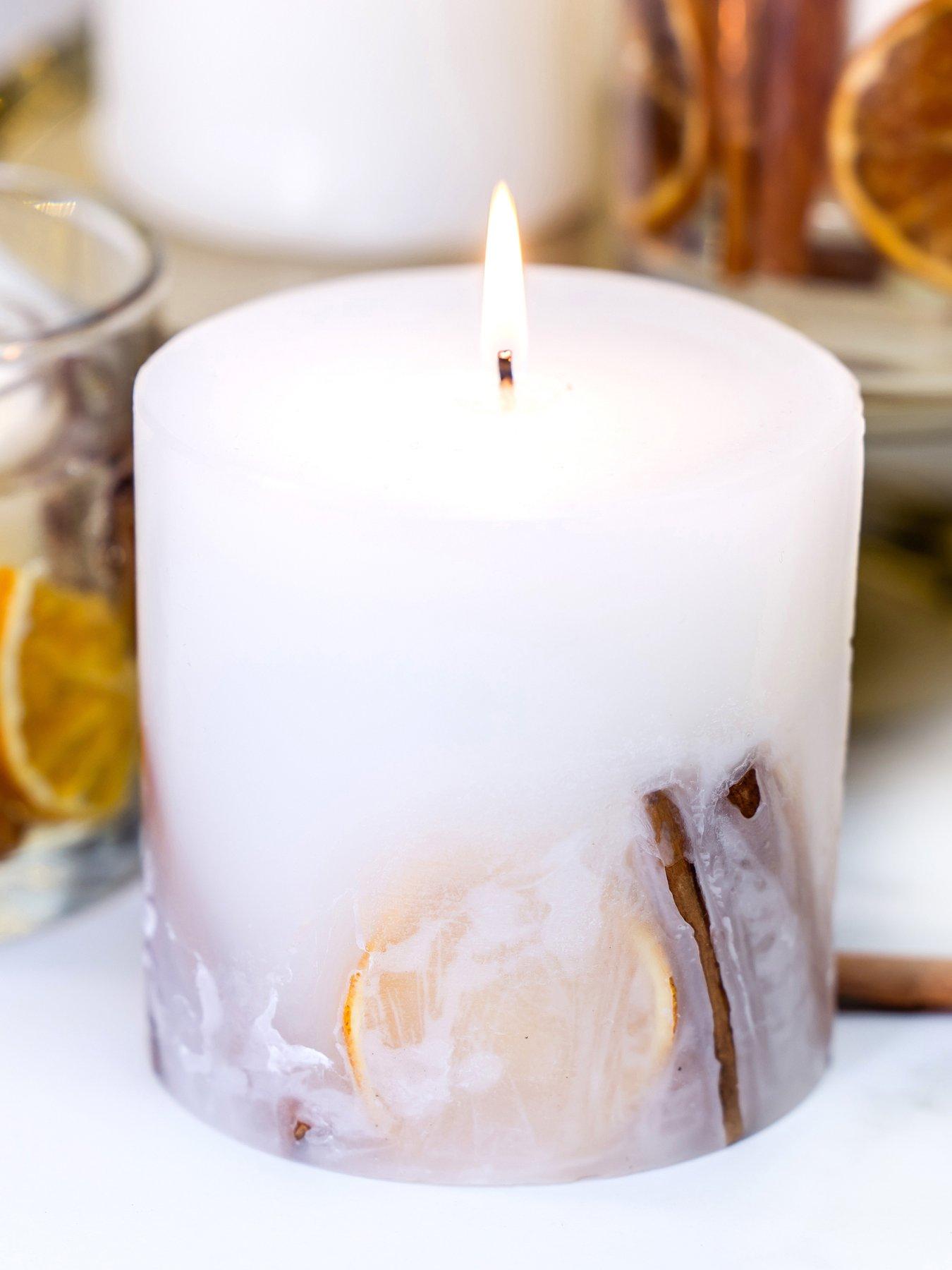 undefined Festive Wishes -  Fat Pillar Candle