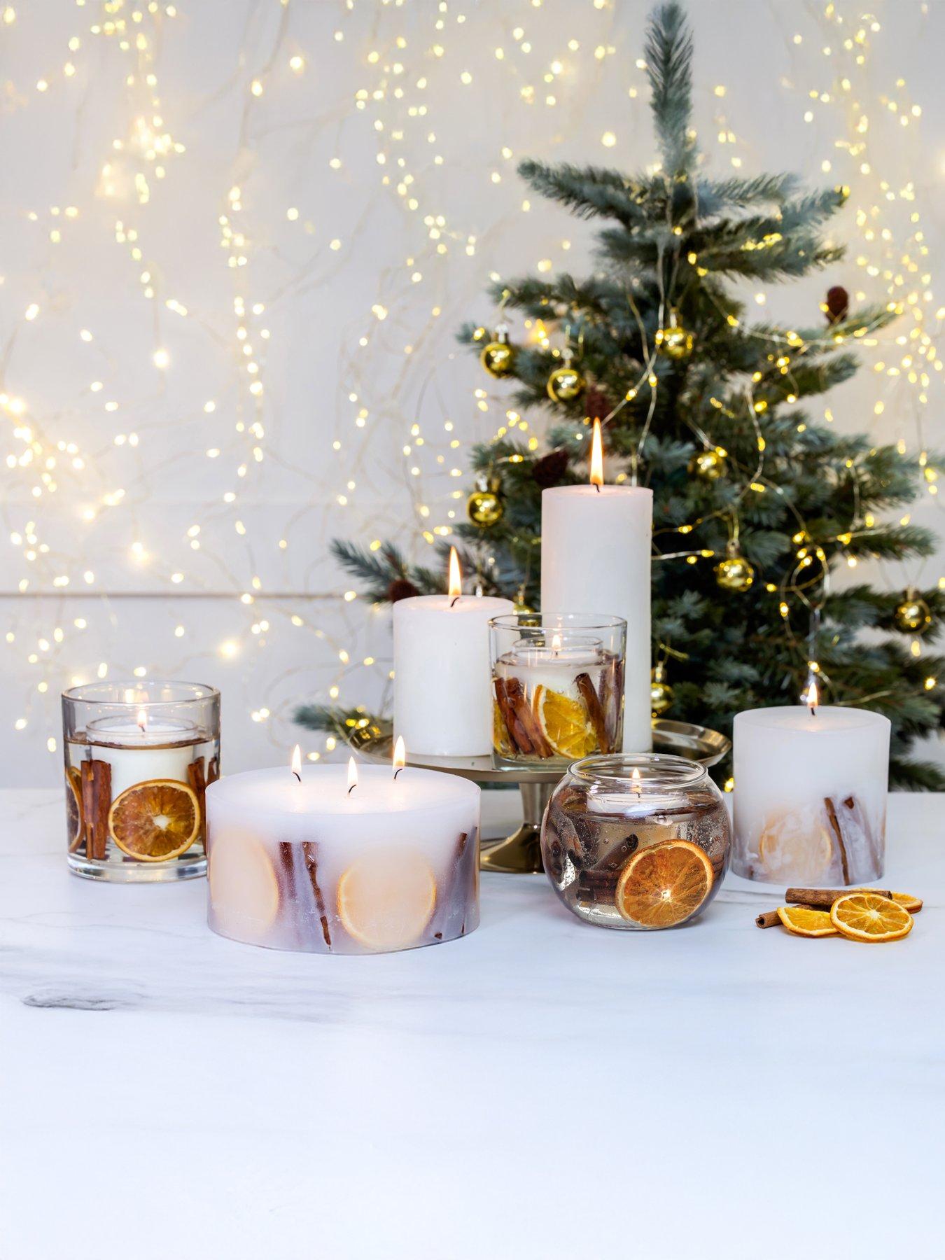  image of stoneglow-festive-wishes-fat-pillar-candle