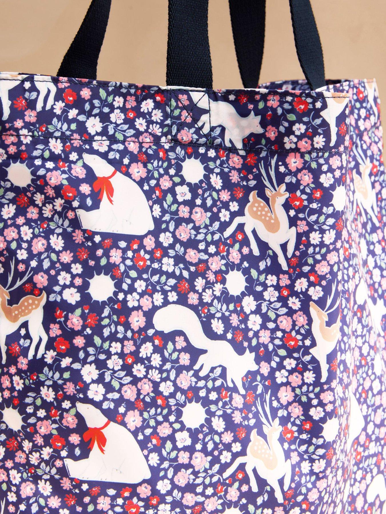 Image 5 of 7 of Cath Kidston Polar Ditsy Medium Foldaway Tote - Navy