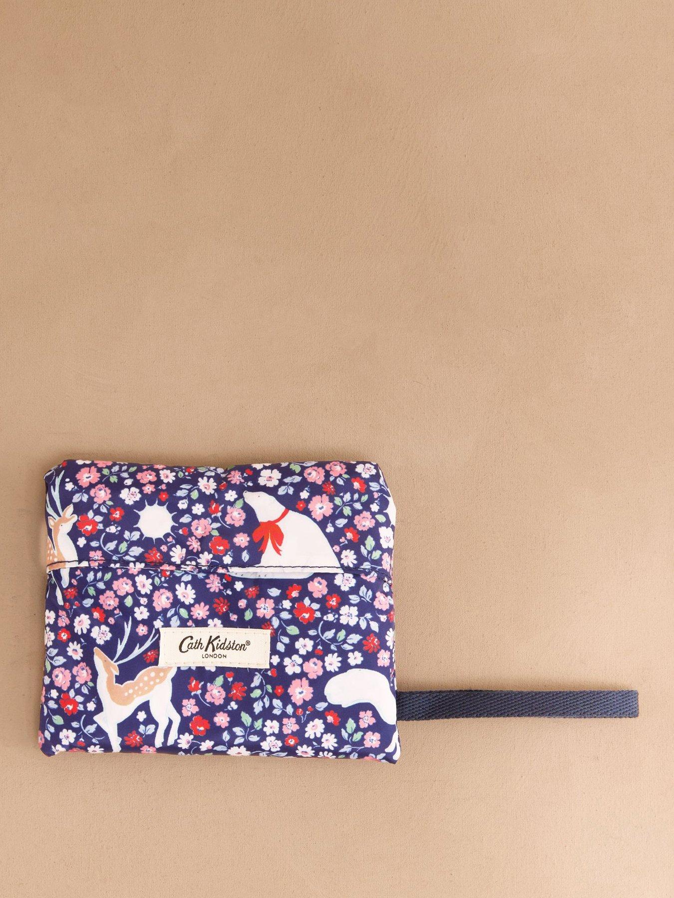  image of cath-kidston-polar-ditsy-large-foldaway-tote-navy