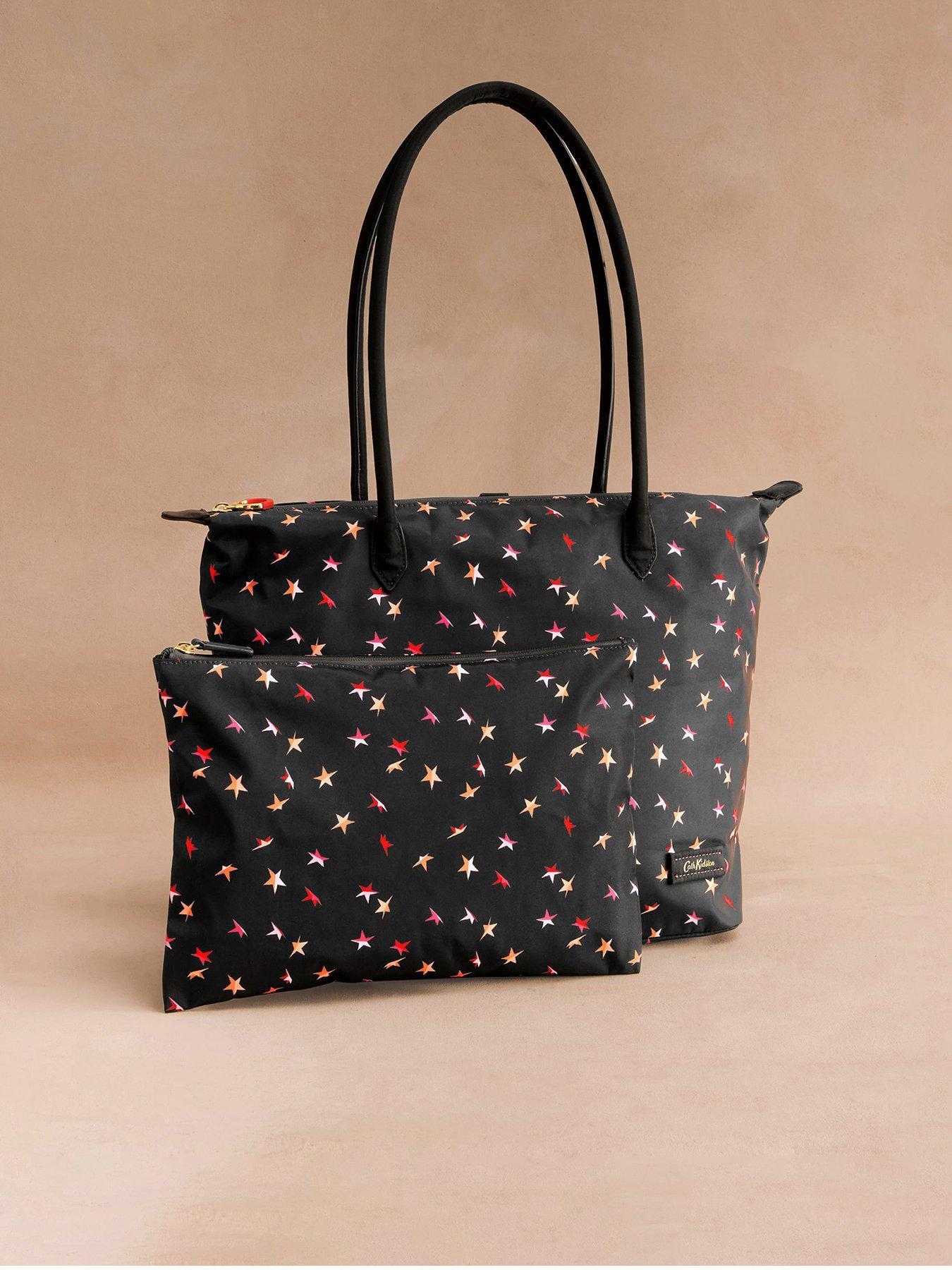 Cath Kidston MED TOT BLK FLD STAR