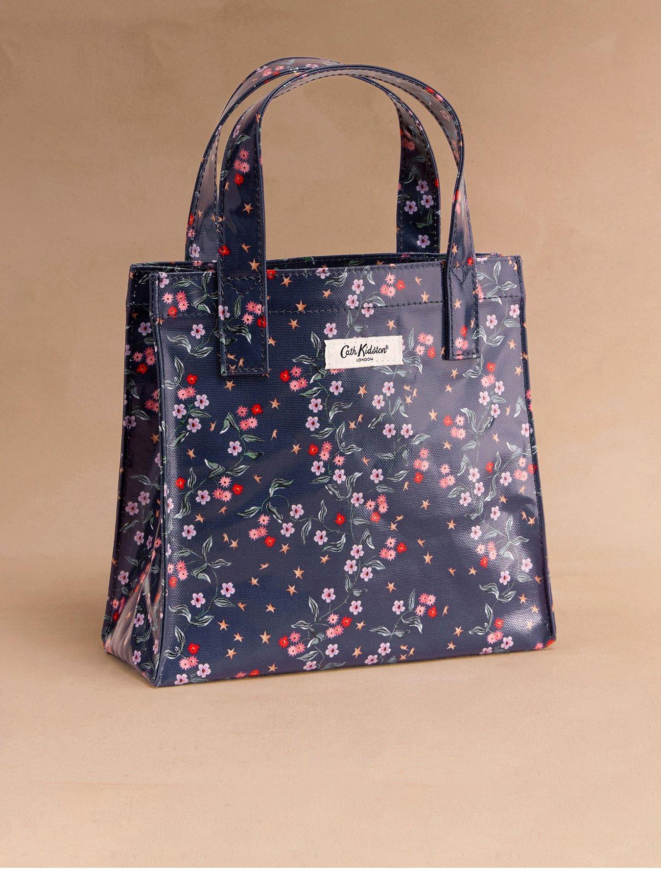 Cath Kidston Small Navy Star Sprig Book Bag - Navy