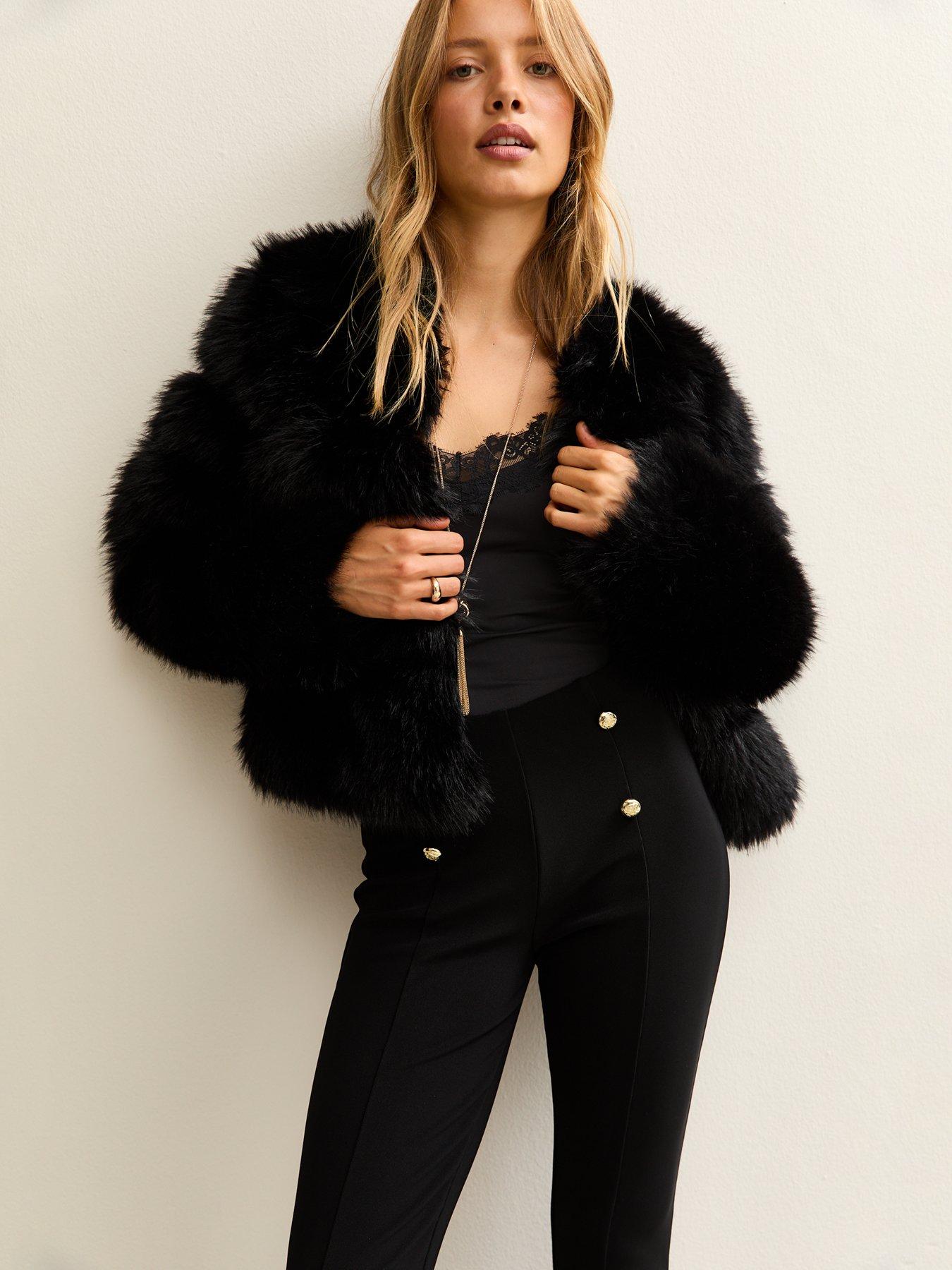  image of new-look-ribbed-jersey-lace-trim-bodysuit-black