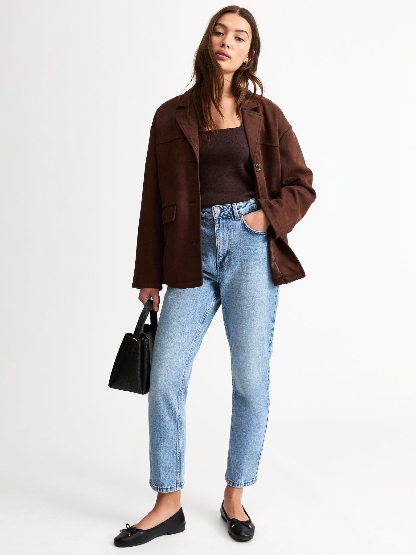 New Look Light Blue Hannah Ankle Grazer Straight Leg Jeans