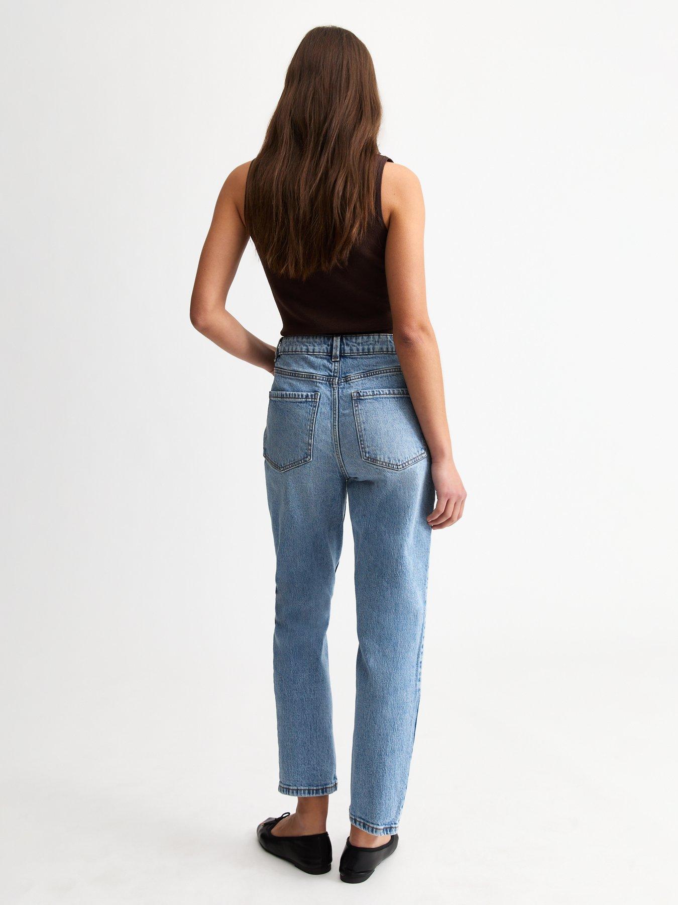stillFront image of new-look-hannah-ankle-grazer-straight-leg-jeans-light-blue