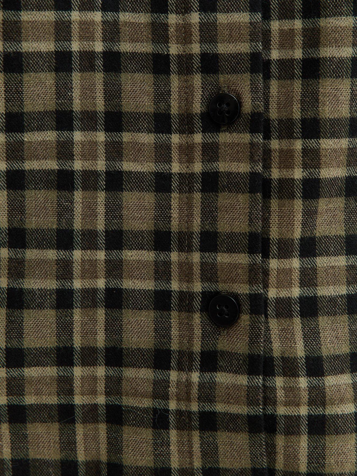  image of new-look-checked-long-sleeve-shirt-green