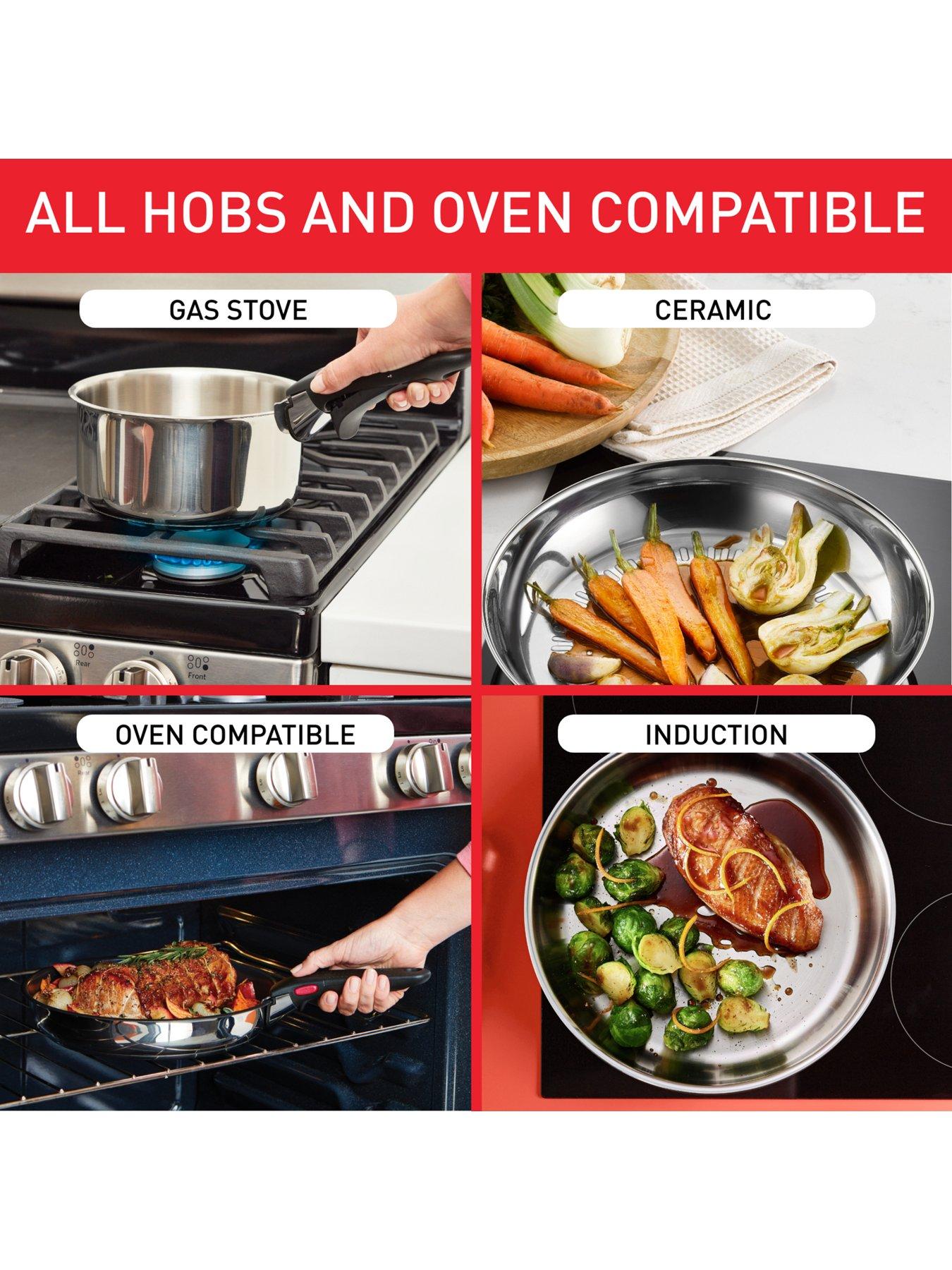 Image 6 of 7 of Tefal Ingenio Cook &amp; Eat 8pc Set of Pans Stainless Steel