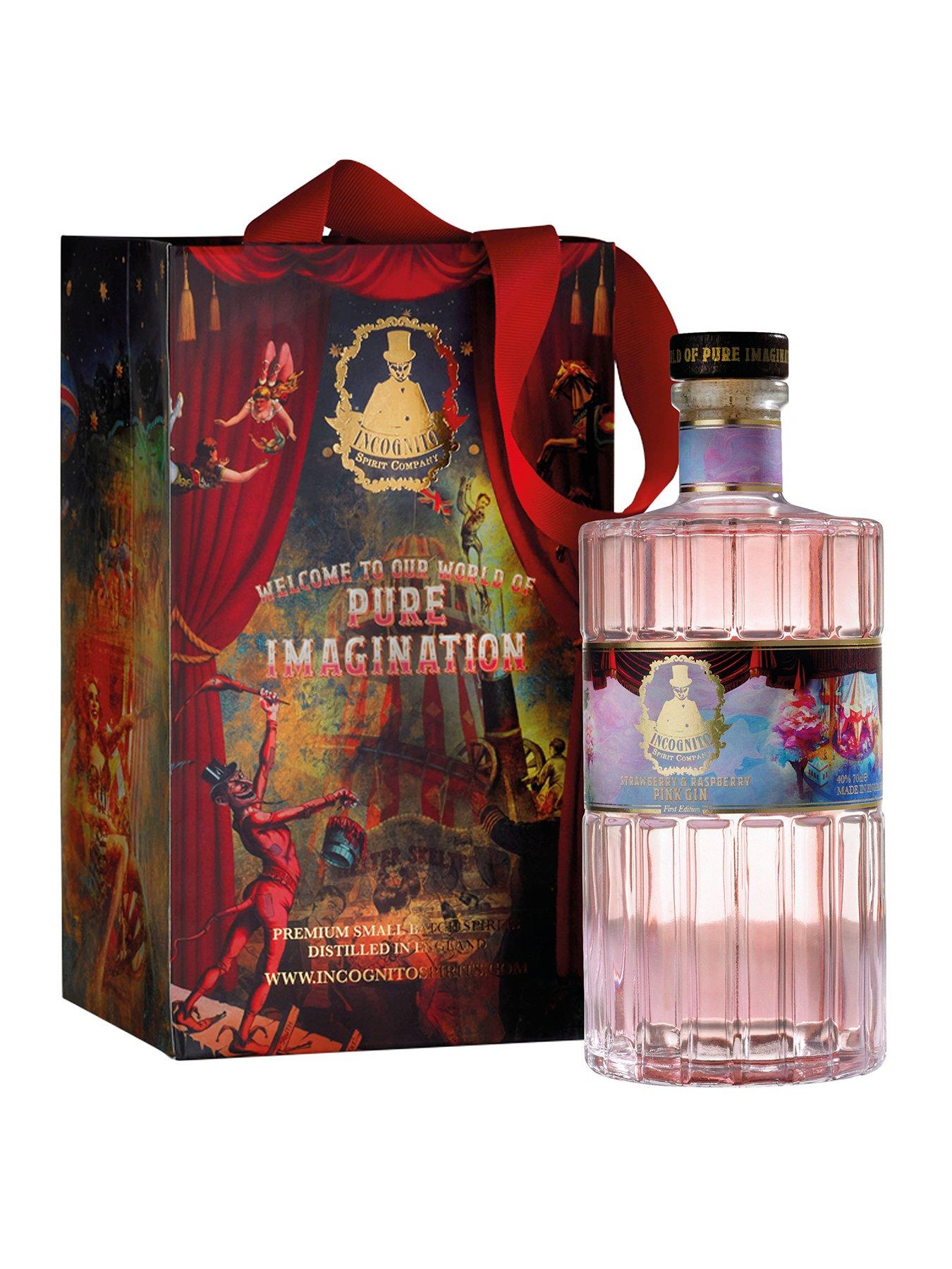 Image 1 of 1 of Incognito Spirits Collectors Edition Strawberry &amp; Raspberry Pink Gin 70cl with Gift Bag