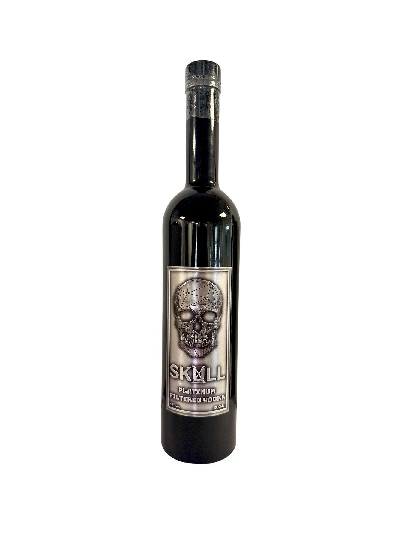Image 1 of 4 of Skull X Platinum Vodka 1 LITRE 40% ABV - Simply the Smoothest Vodka