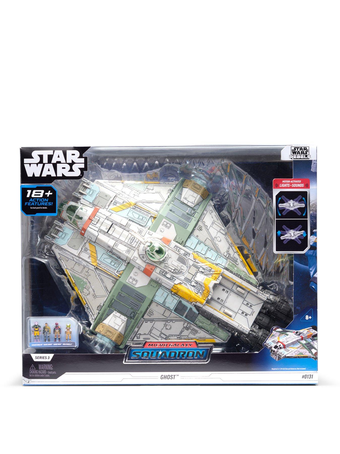 Image 1 of 7 of Star Wars Feature Vehicle (9" Vehicle &amp; Figure Playset) - The Ghost (Rebels)