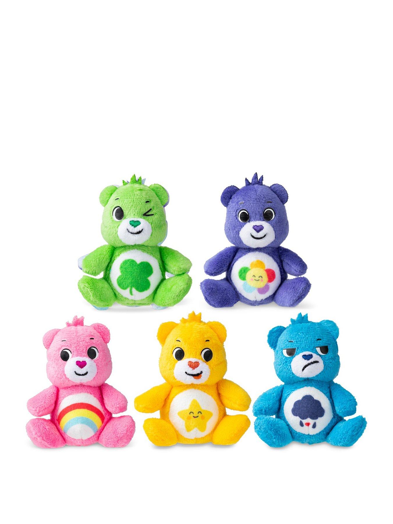 Image 1 of 7 of Care Bears Micro Plush 5 Pack (Cheer Bear, Laugh-A-Lot Bear, Good Luck Bear, Grumpy Bear &amp; Harmony Bear)