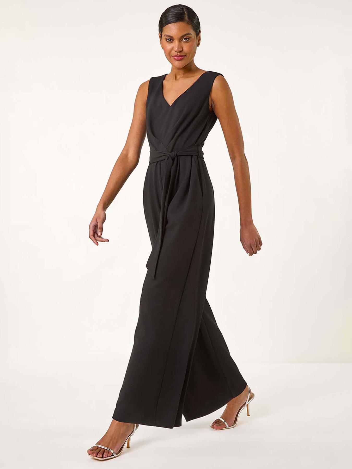 roman-pleated-wide-leg-stretch-jumpsuit-black