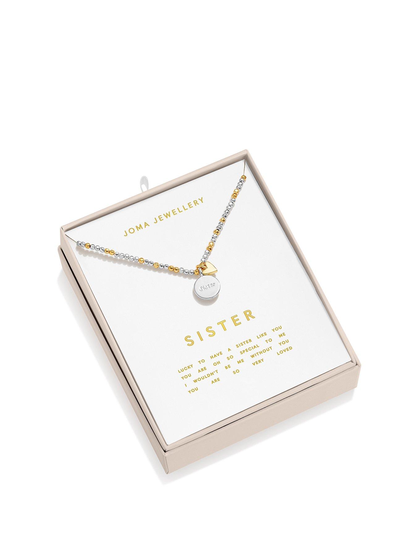 Image 1 of 5 of Joma Jewellery So Loved Sister Silver &amp; Gold Plated Necklace - Boxed